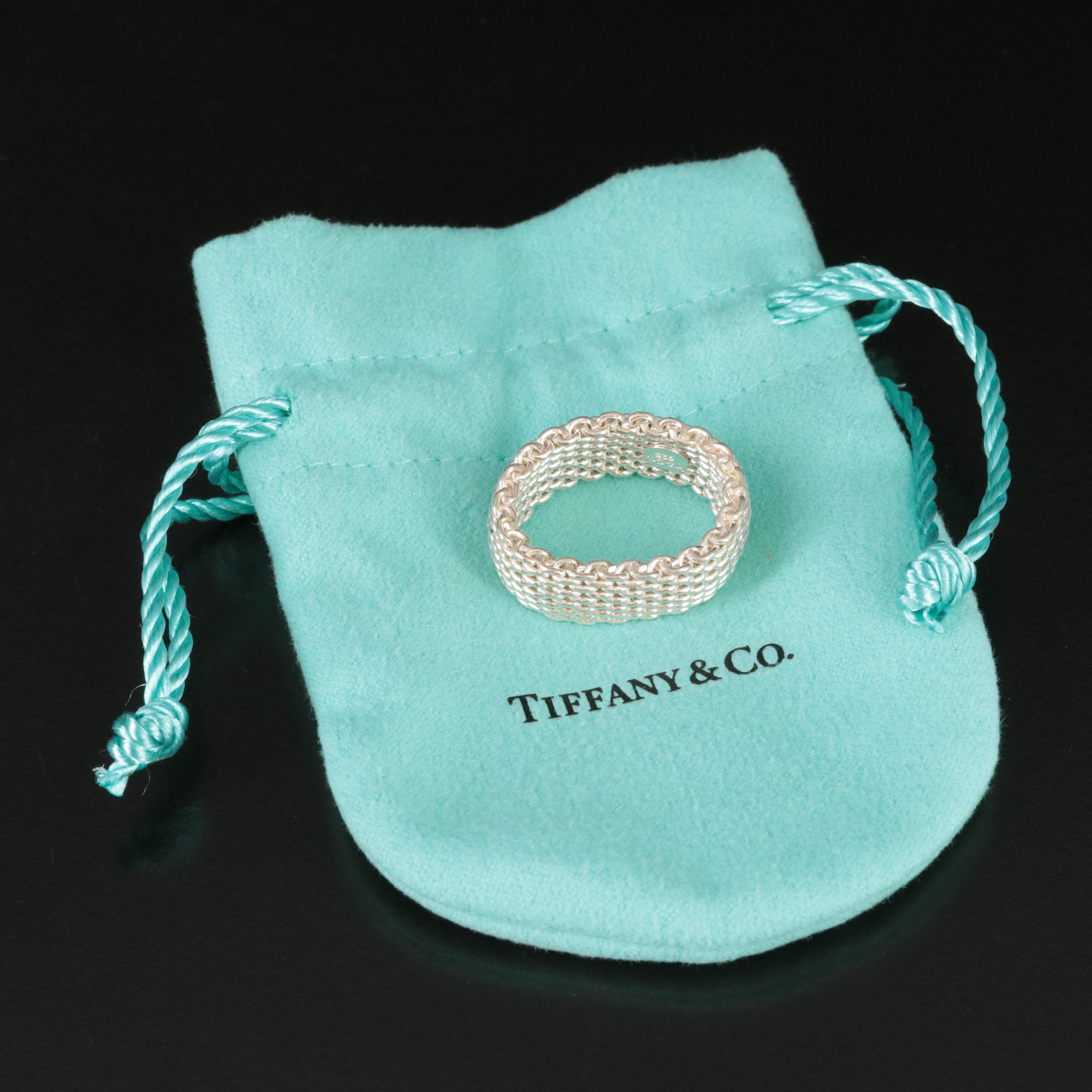 Tiffany & Co. Somerset Sterling Mesh Ring