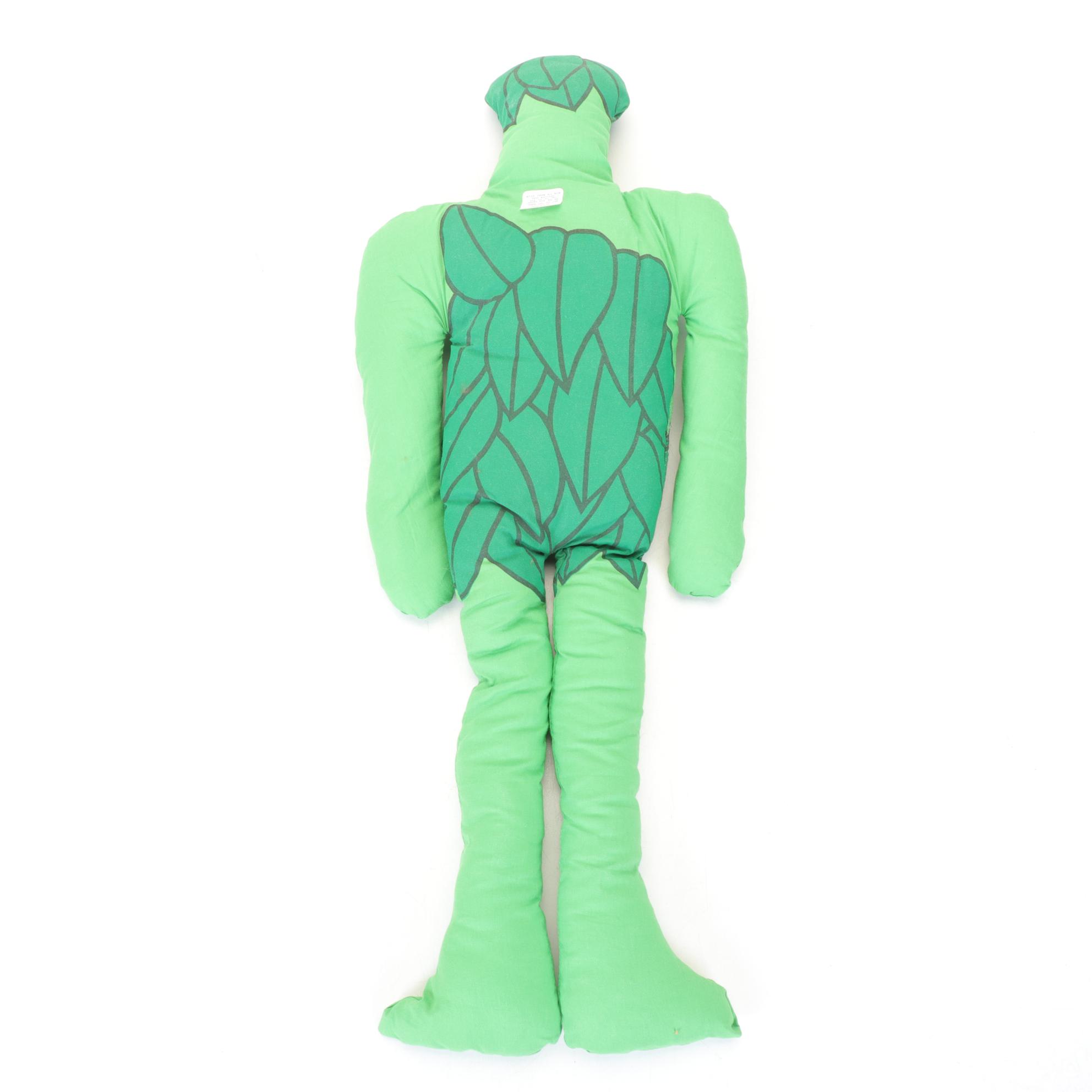 Jolly Green Giant with Sprout Rag Dolls and Vinyl Rubber Sprout Figures, 1970s