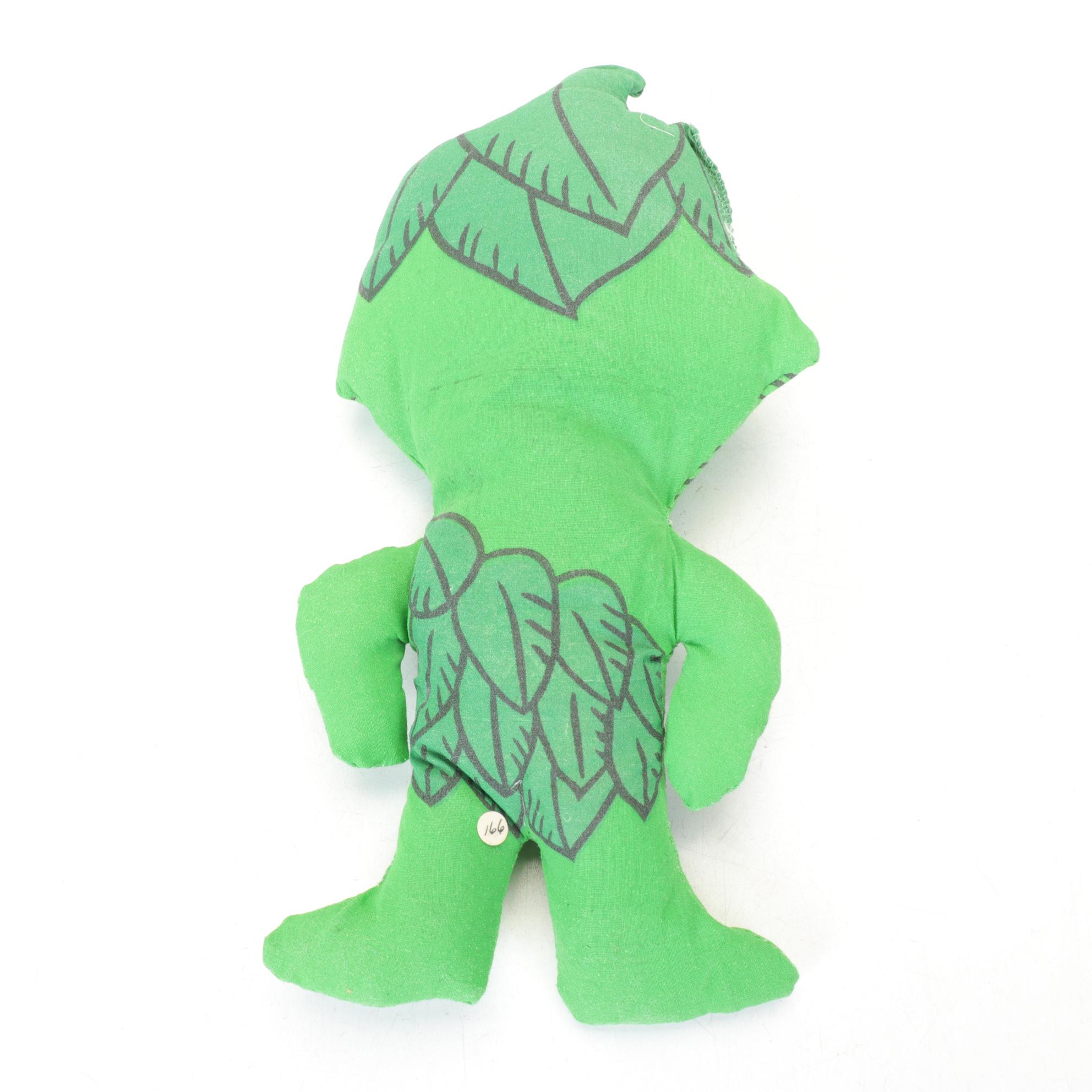 Jolly Green Giant with Sprout Rag Dolls and Vinyl Rubber Sprout Figures, 1970s