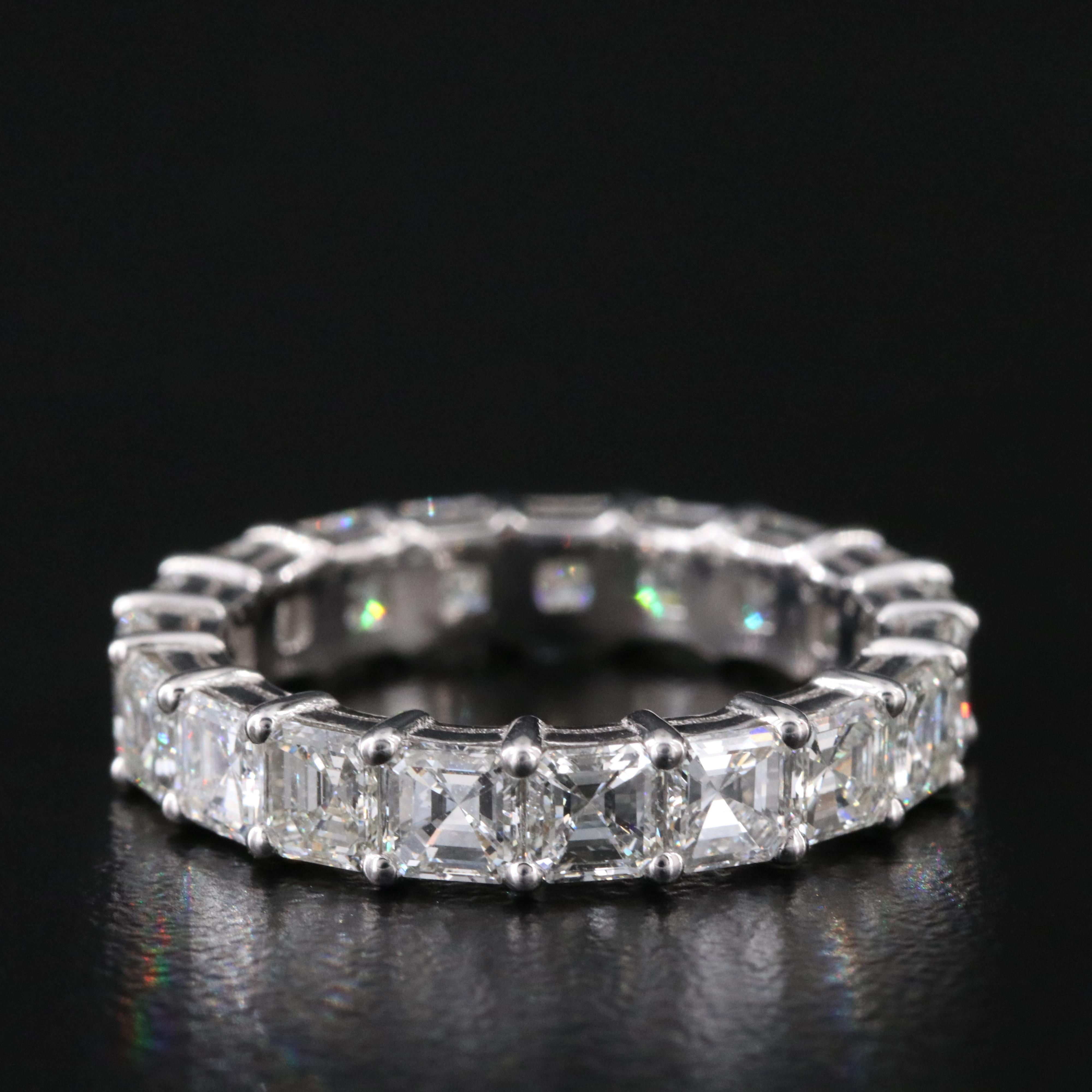 Platinum 4.47 CTW Diamond Eternity Band