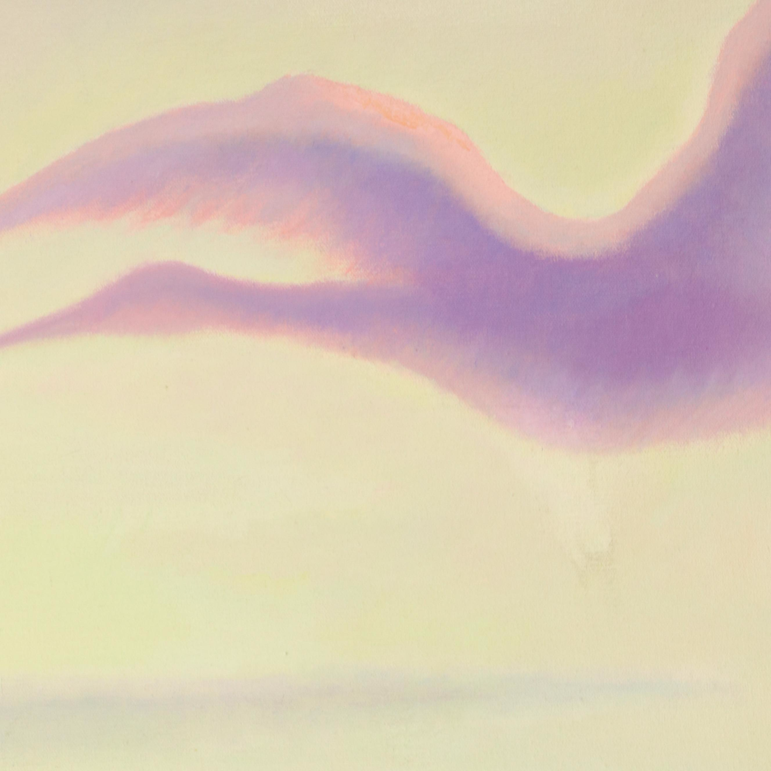 Olivera Sajkovic Surreal Oil Painting of Train in Landscape