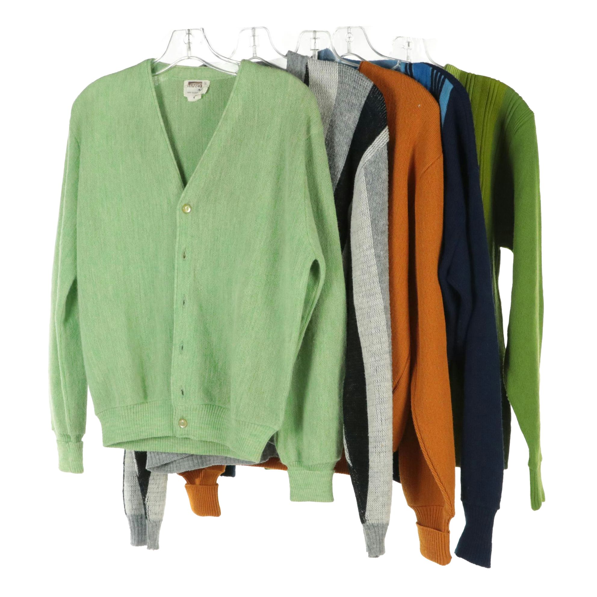 Men's Vintage Knit Cardigan Sweaters Featuring Springfoot, Towncraft, and More