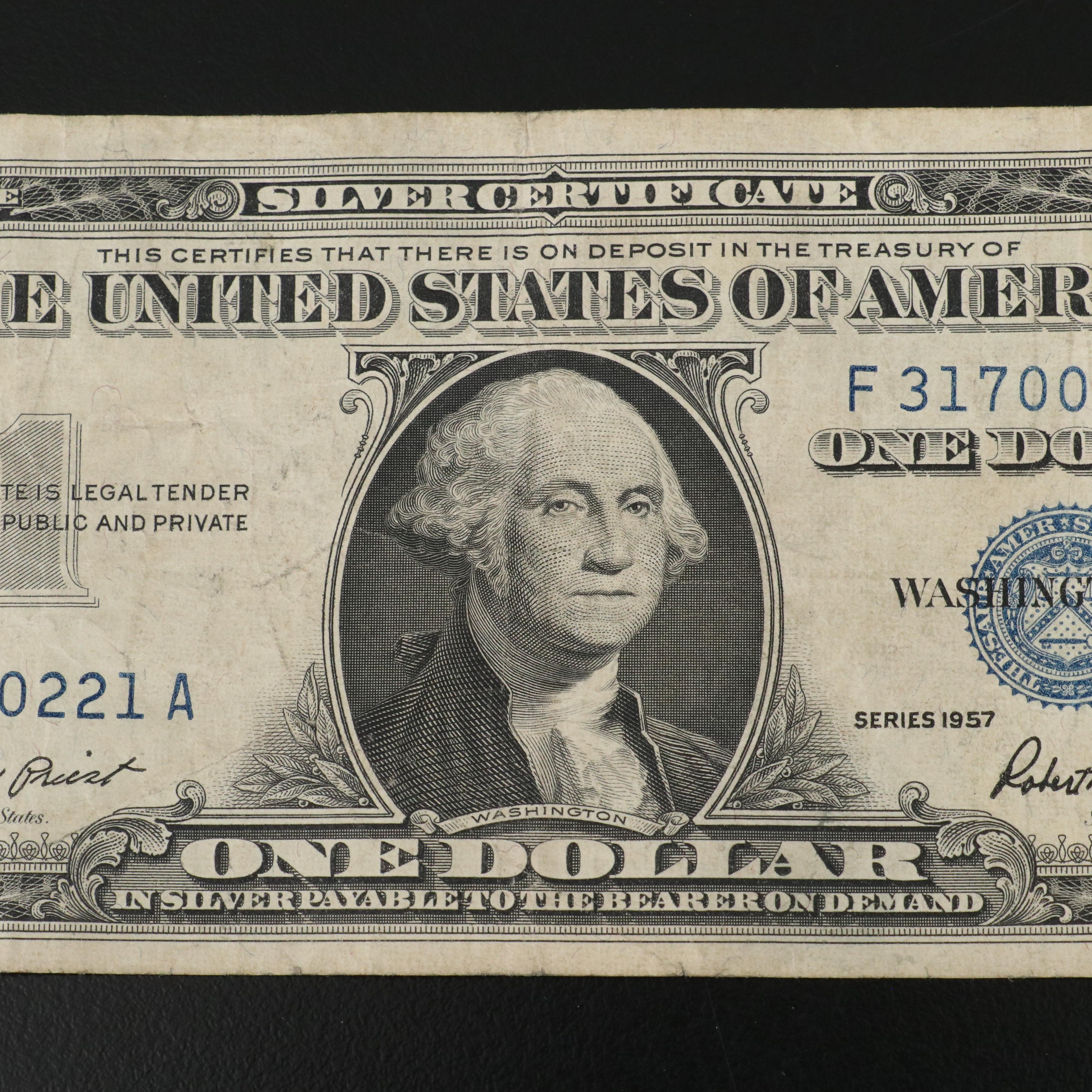 Collection of 41 One Dollar Silver Certificates