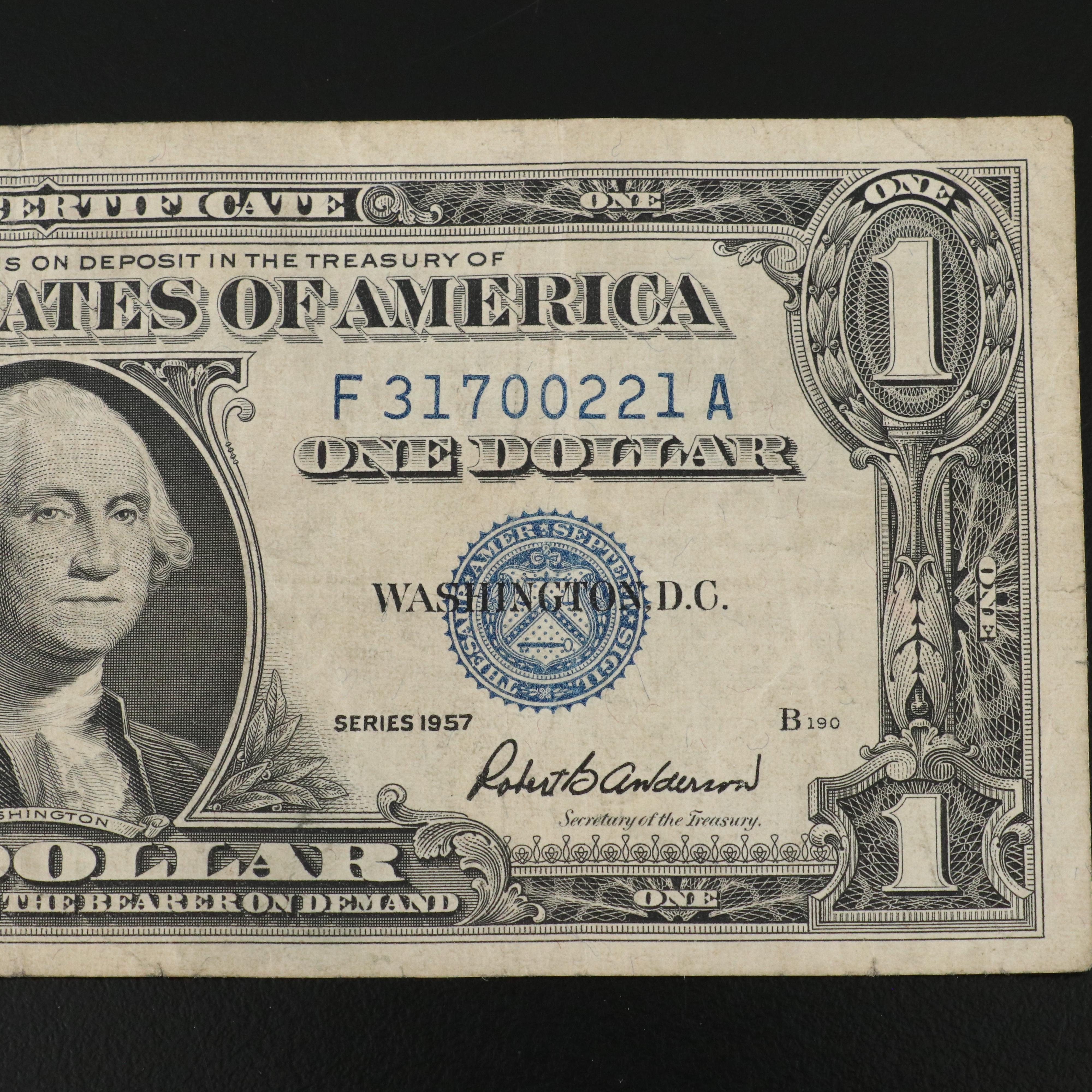 Collection of 41 One Dollar Silver Certificates