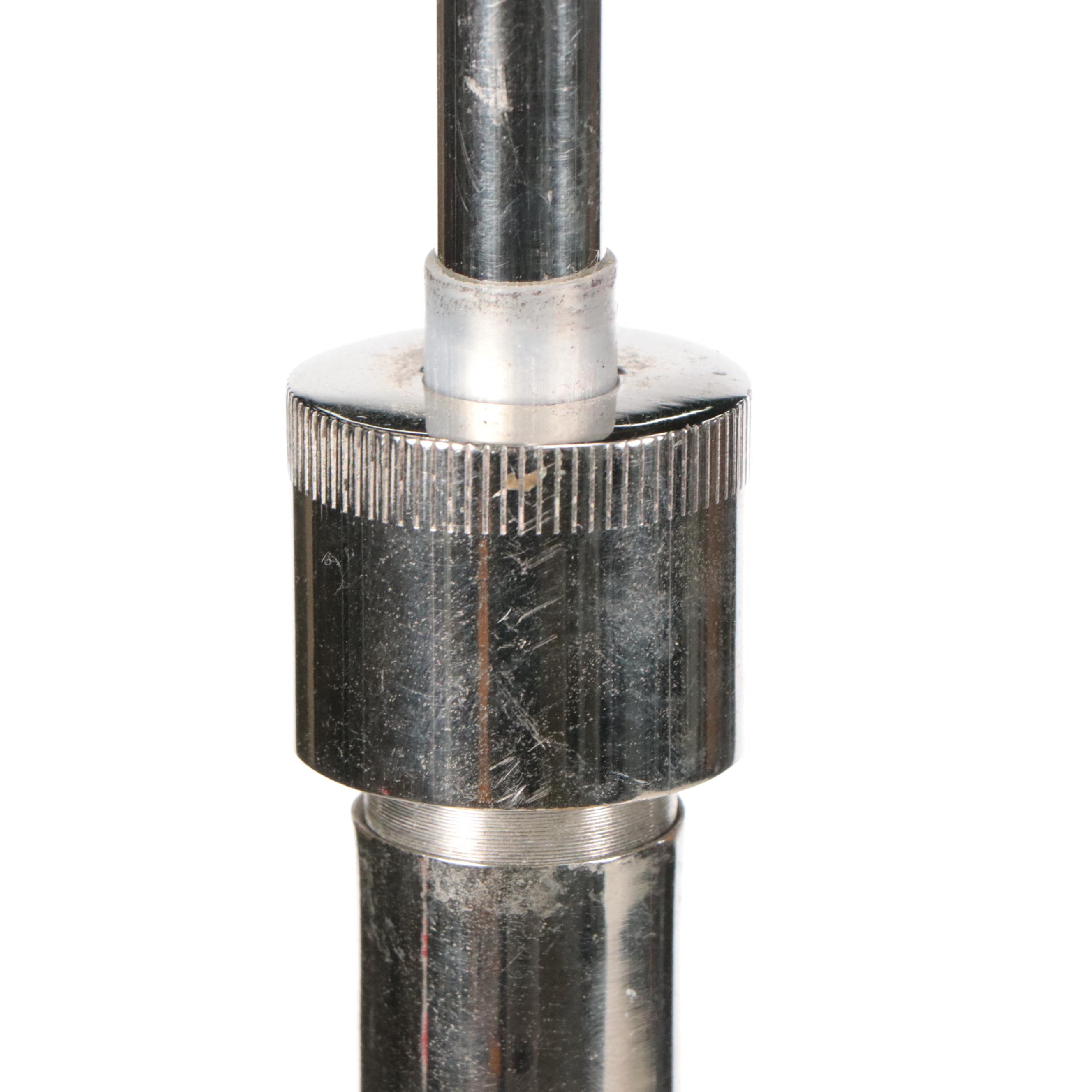 Ballard Designs Polished Nickel Deco Style Floor Lamp, Late 20th C