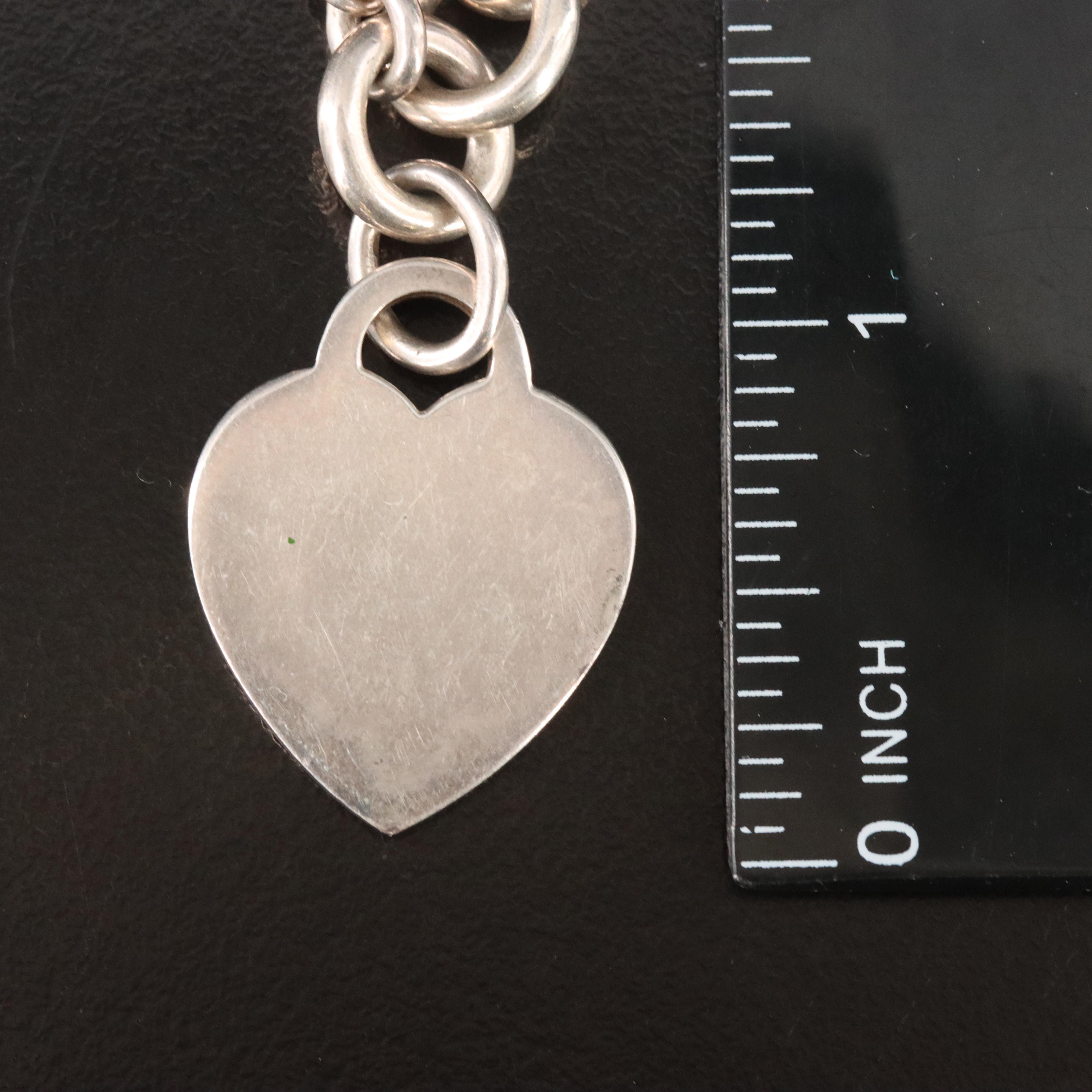 Tiffany & Co. Sterling Heart Toggle Necklace
