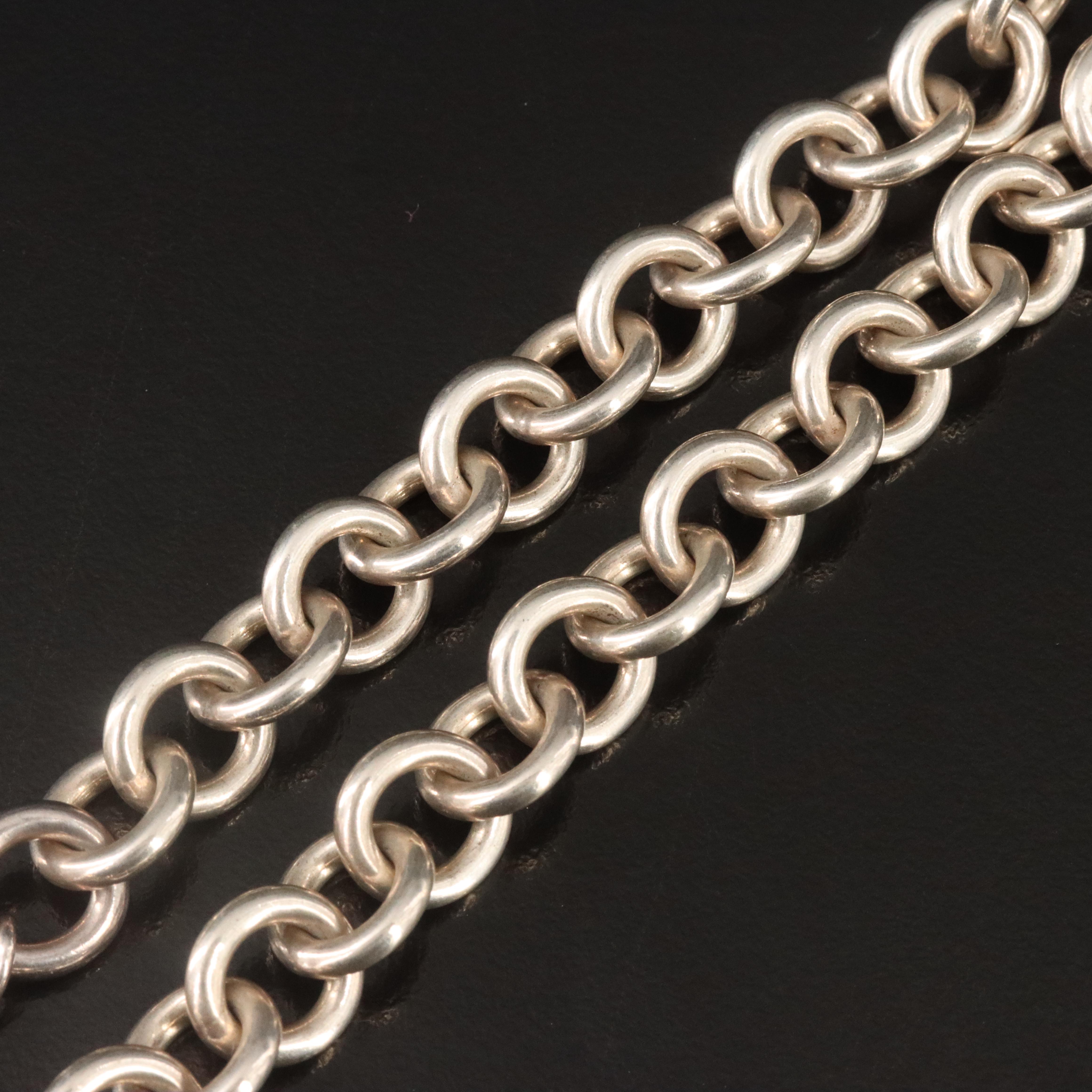 Tiffany & Co. Sterling Heart Toggle Necklace