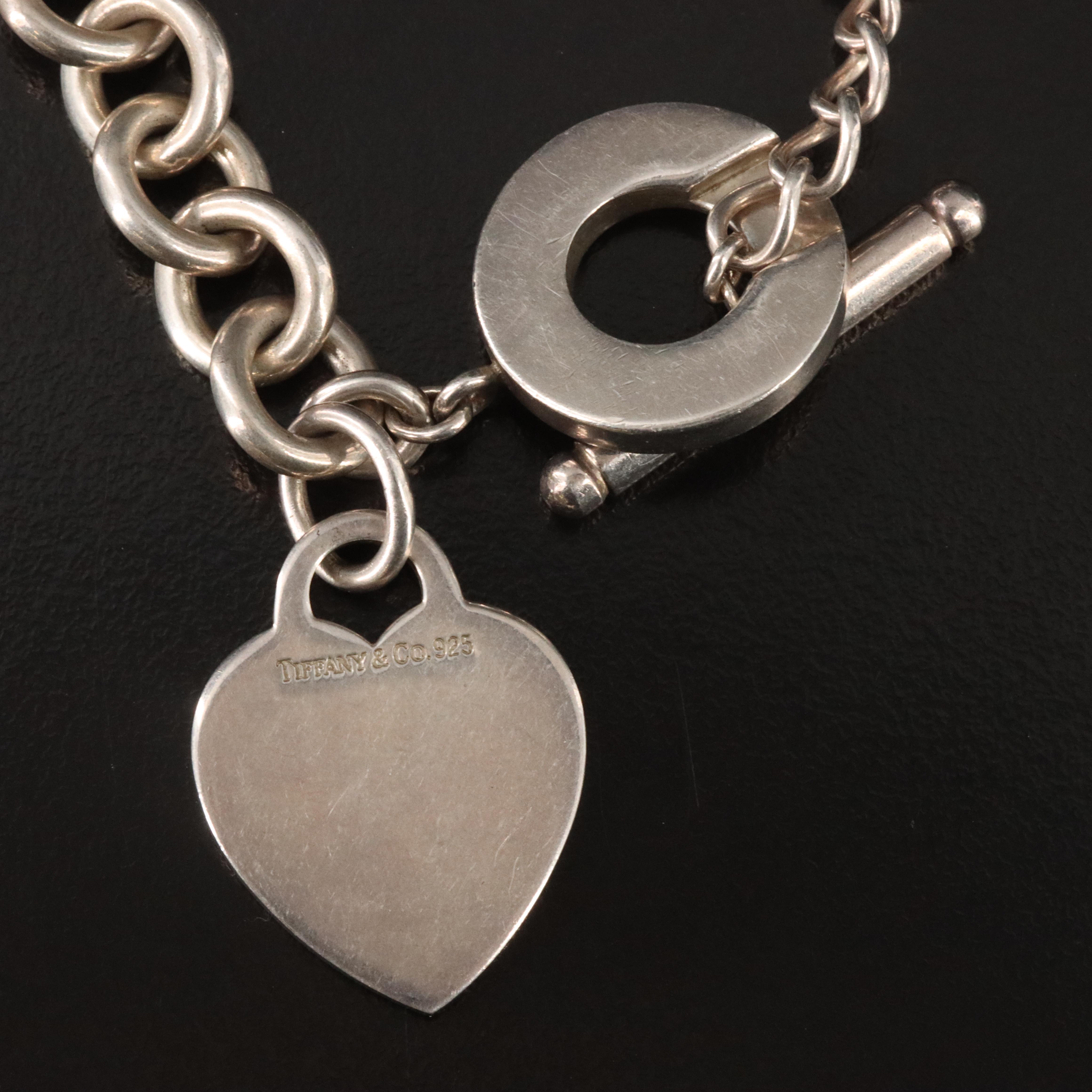 Tiffany & Co. Sterling Heart Toggle Necklace