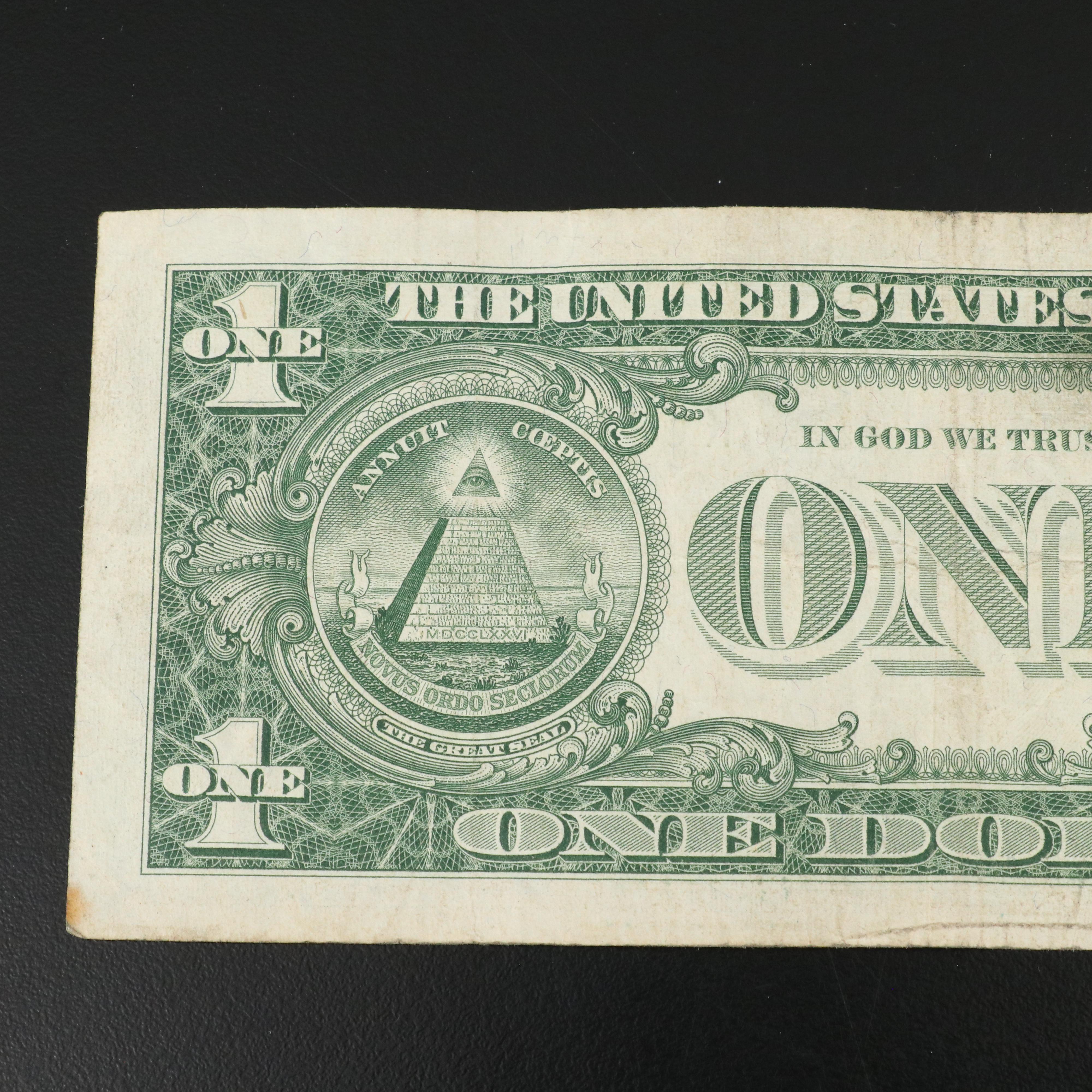 Collection of 63 One Dollar Silver Certificates