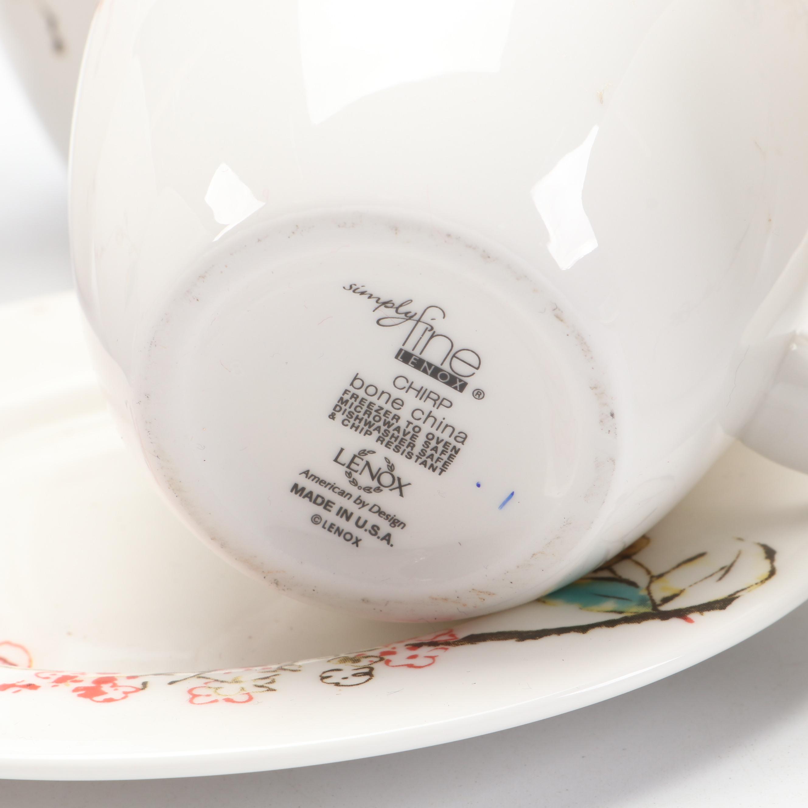 Lenox "Chirp" Ceramic Dinner Plates, Salad Plates, Teacups and More