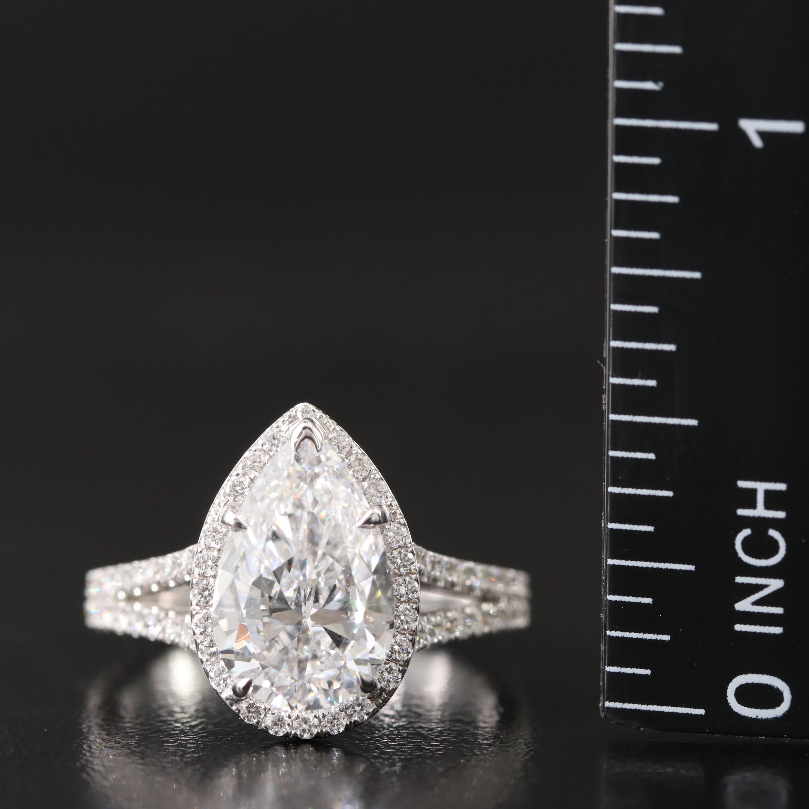 14K 3.65 CTW Lab Grown Diamond Ring with Online IGI Report