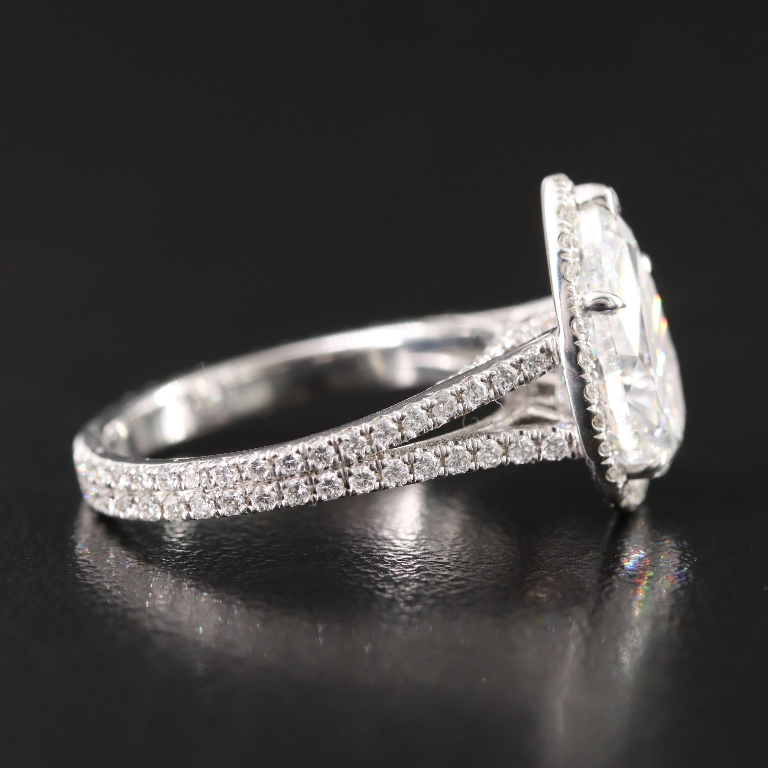 14K 3.65 CTW Lab Grown Diamond Ring with Online IGI Report