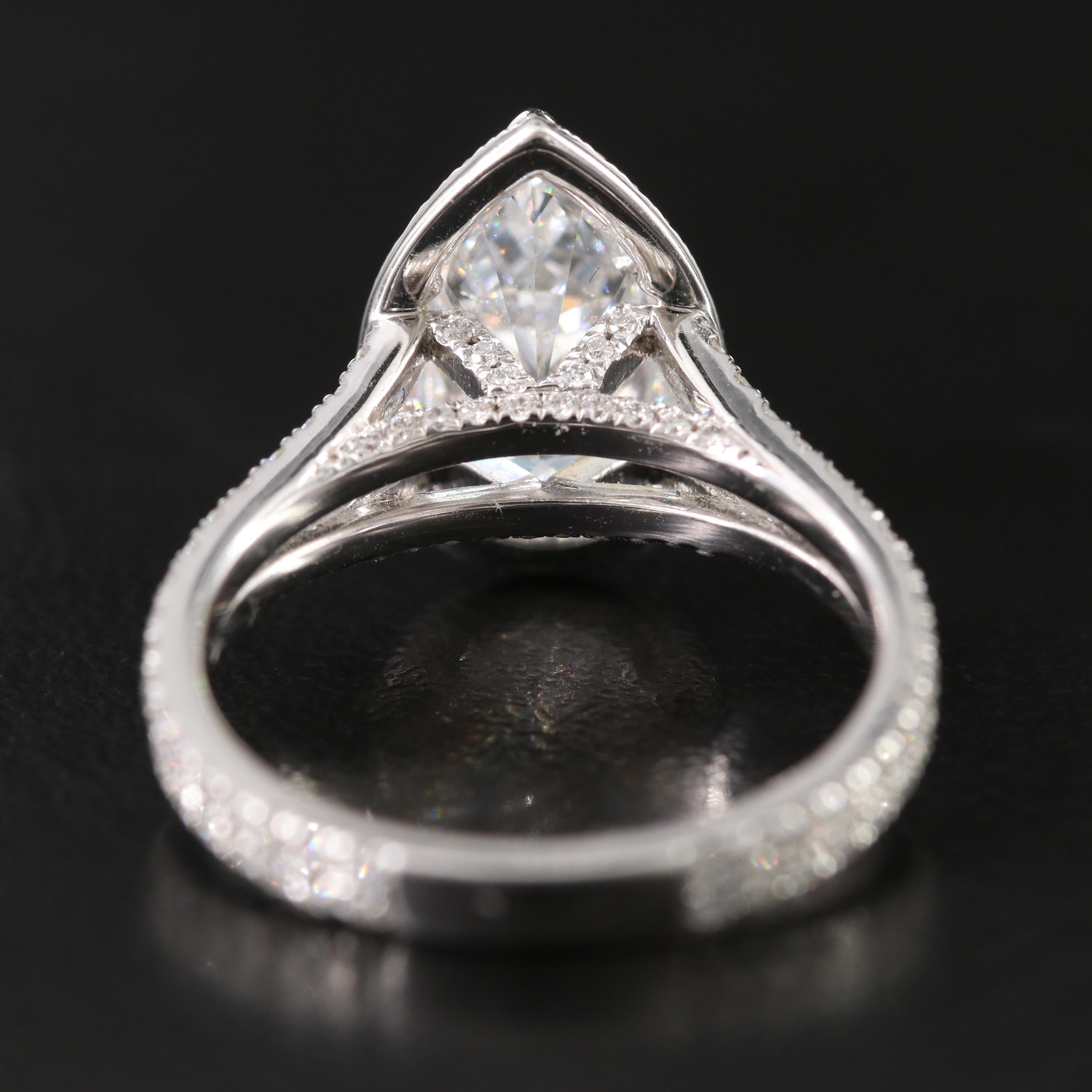 14K 3.65 CTW Lab Grown Diamond Ring with Online IGI Report