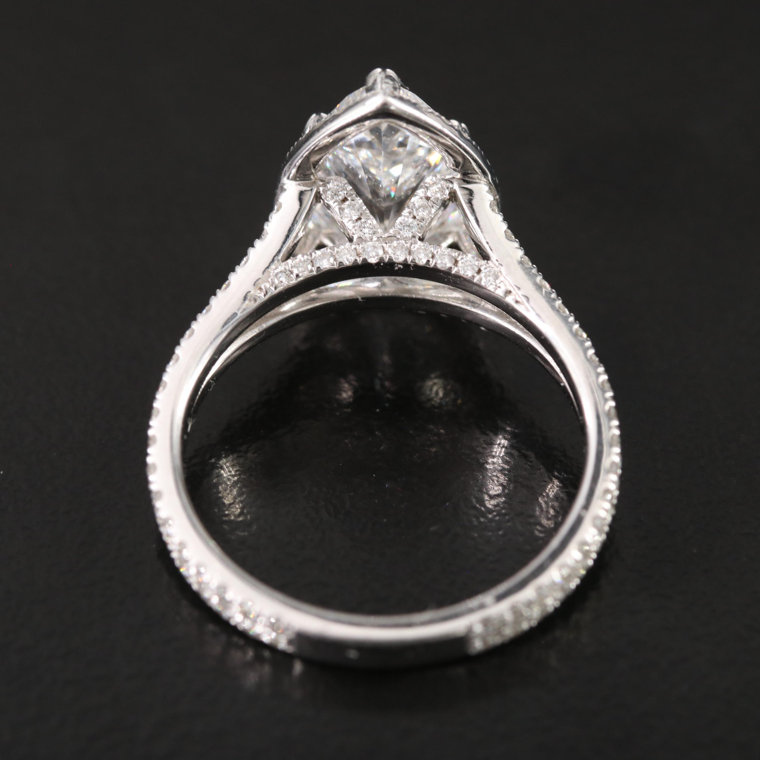 14K 3.65 CTW Lab Grown Diamond Ring with Online IGI Report