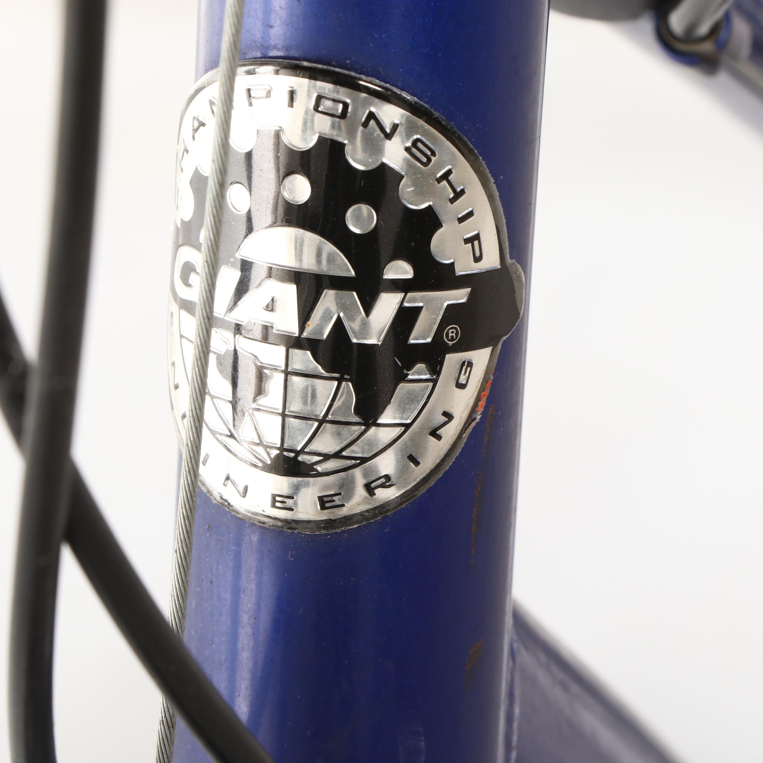 Giant Farrago Bicycle in Blue with Combination Lock and Helmet, 1990s