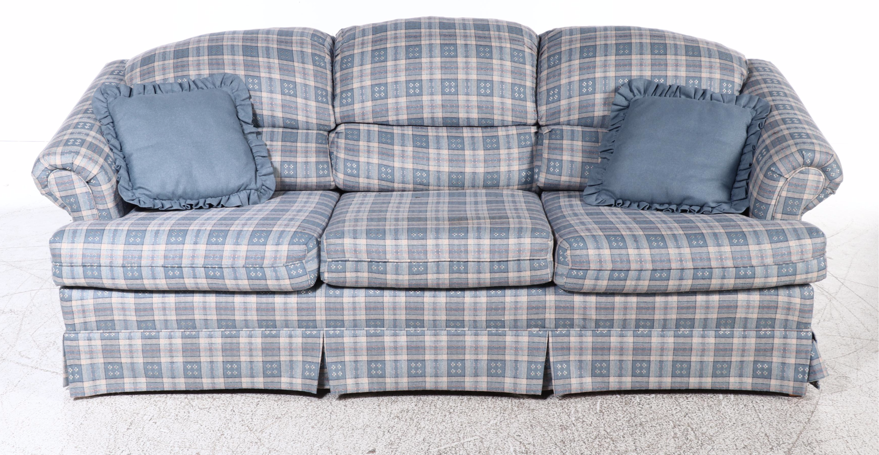 Kroehler Upholstered Roll-Arm Sofa, Late 20th Century