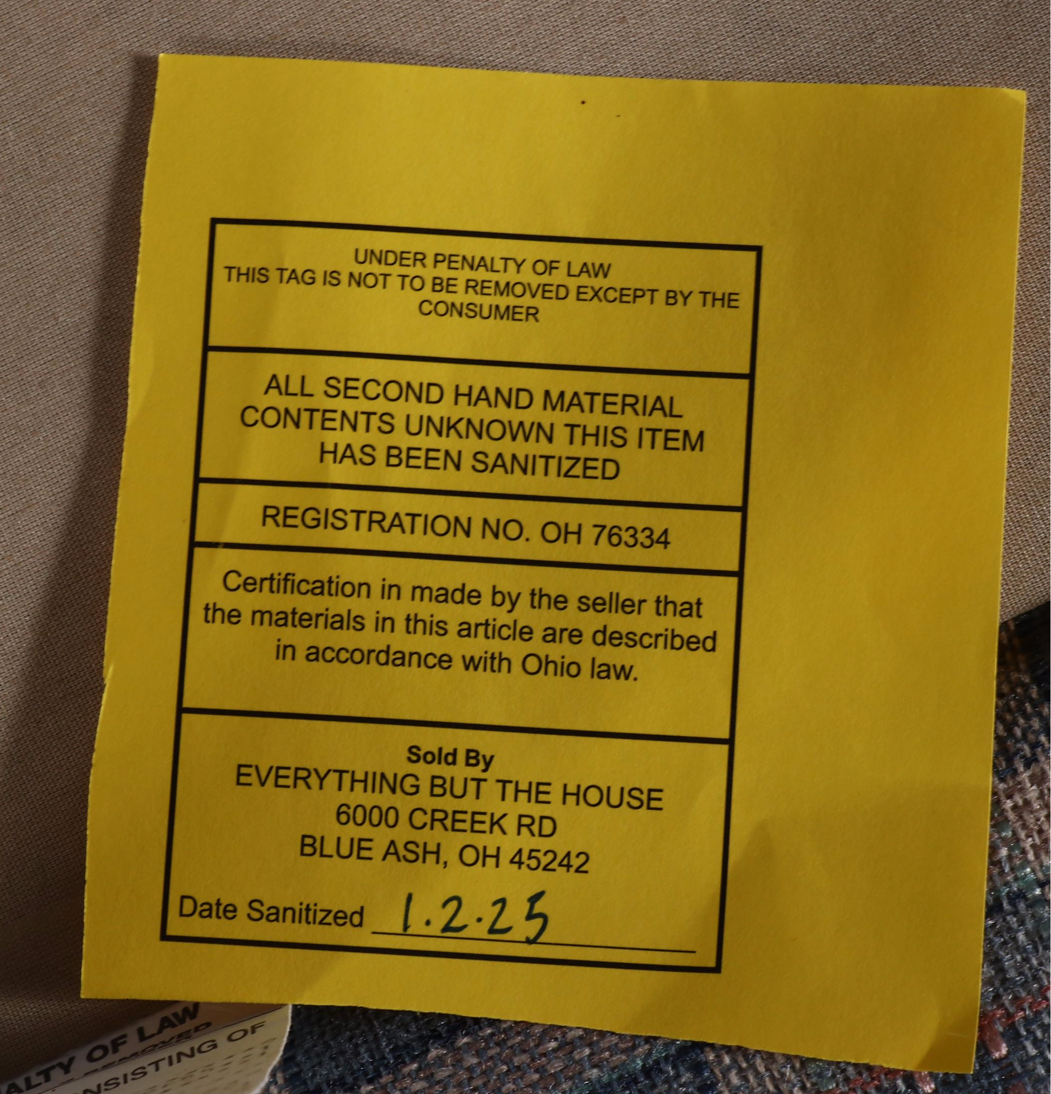 Kroehler Upholstered Roll-Arm Sofa, Late 20th Century