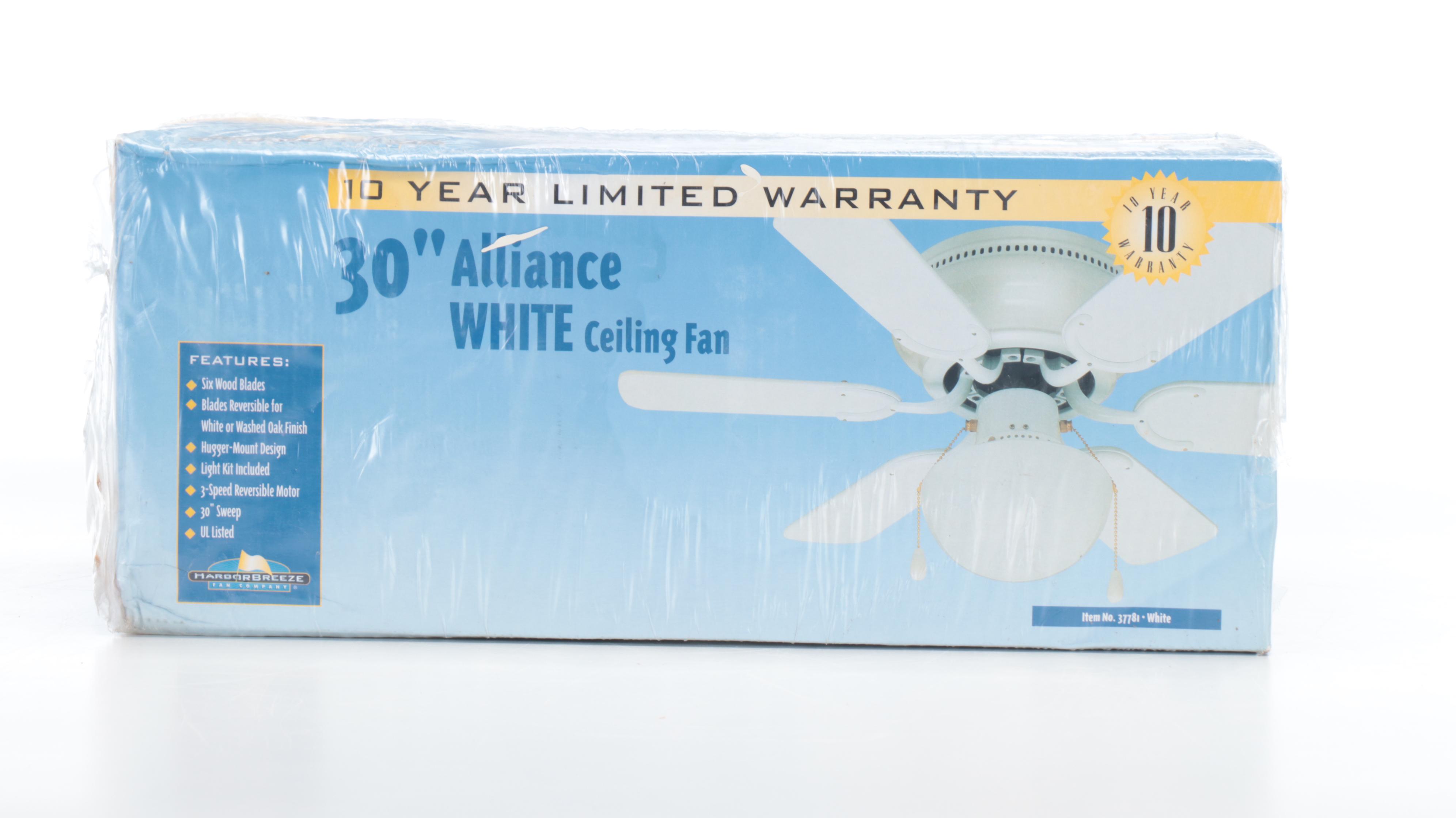 Turn of the Century Low Profile and Alliance 30" Ceiling Fans