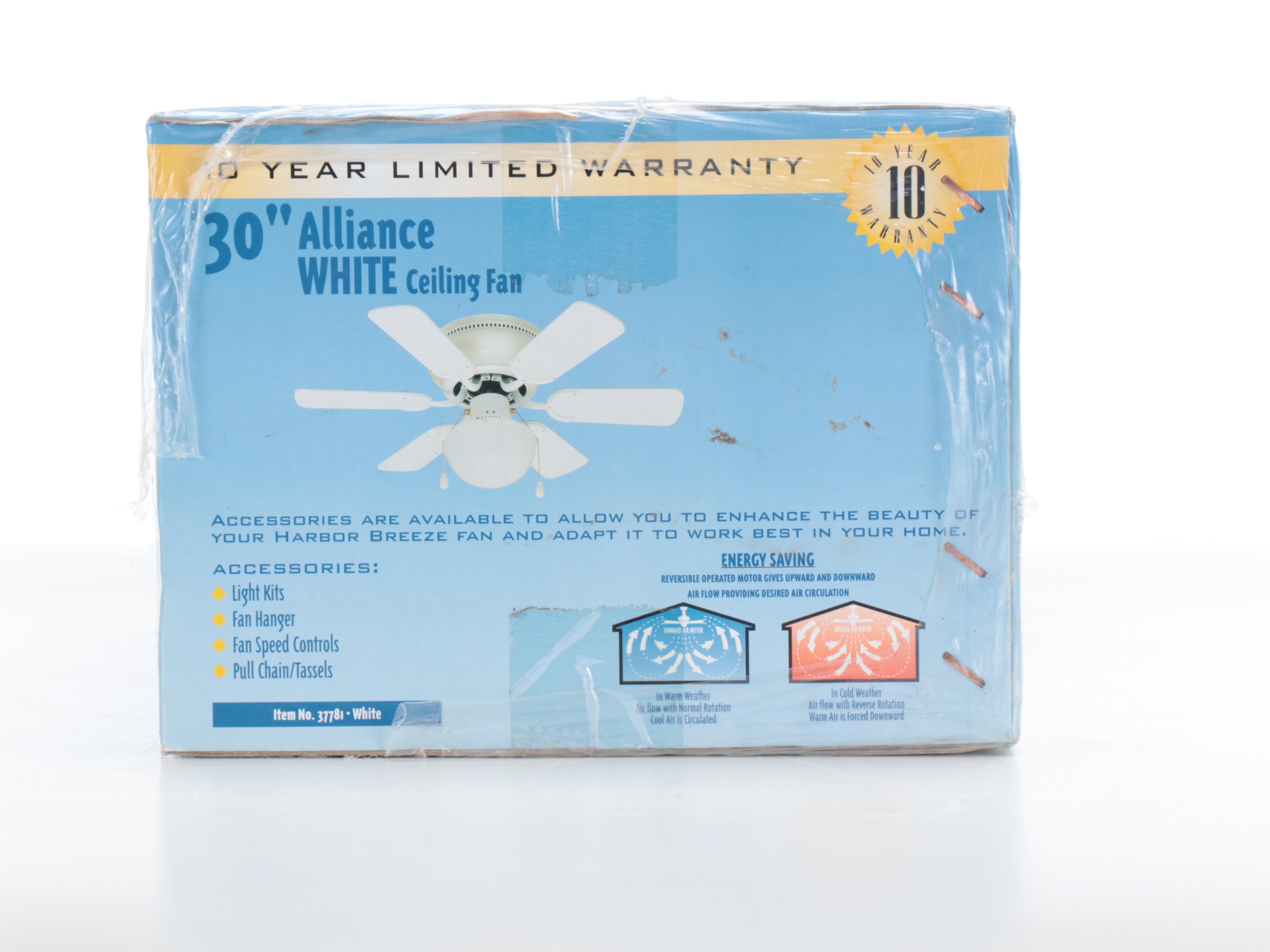 Turn of the Century Low Profile and Alliance 30" Ceiling Fans