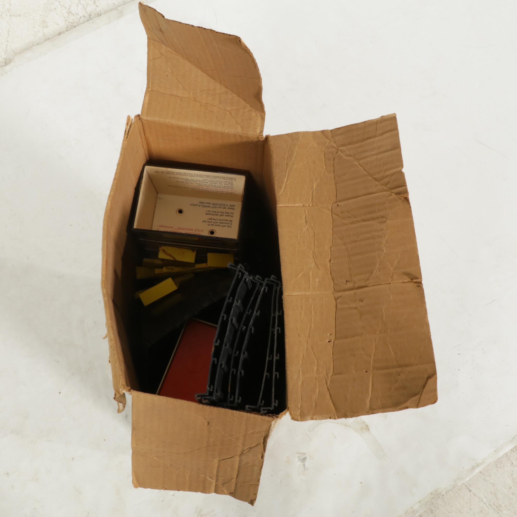 Hot Wheels "Dual-Lane Rod Runner" and Mattel "Sizzlers Big O" Race Sets