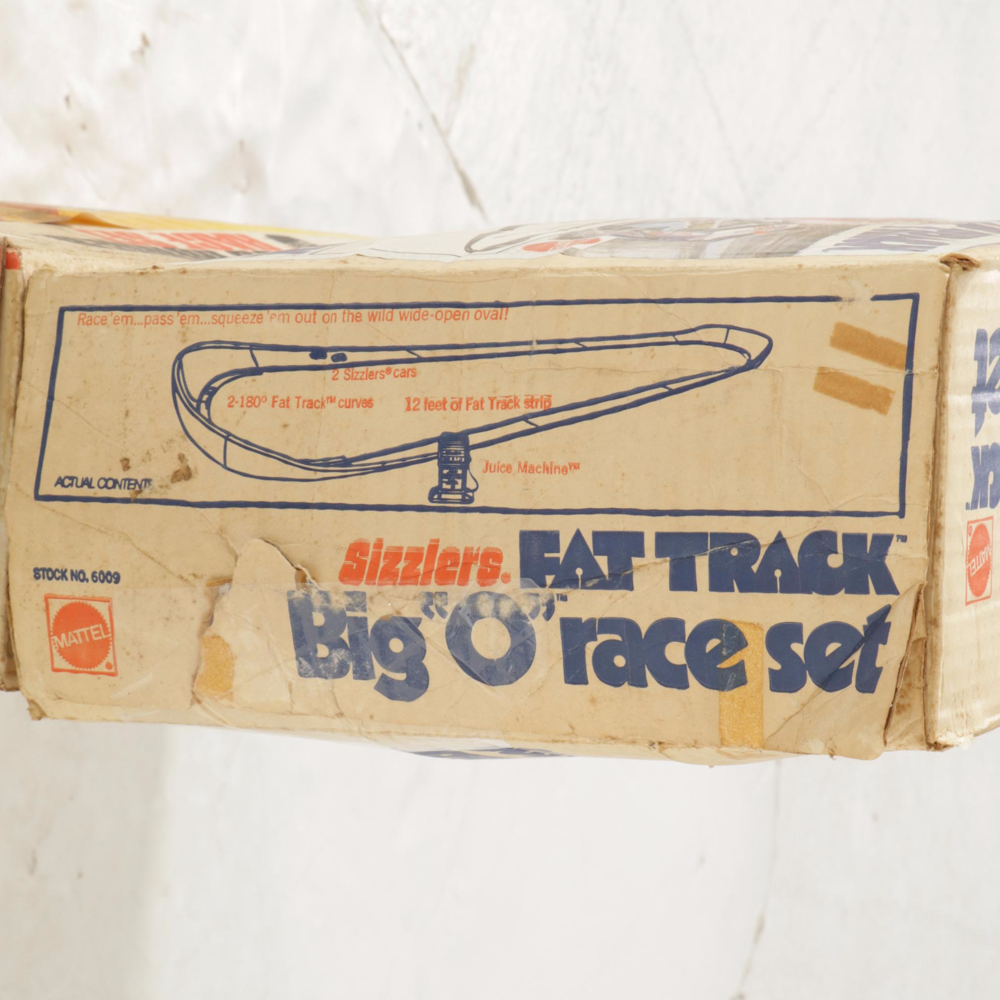 Hot Wheels "Dual-Lane Rod Runner" and Mattel "Sizzlers Big O" Race Sets