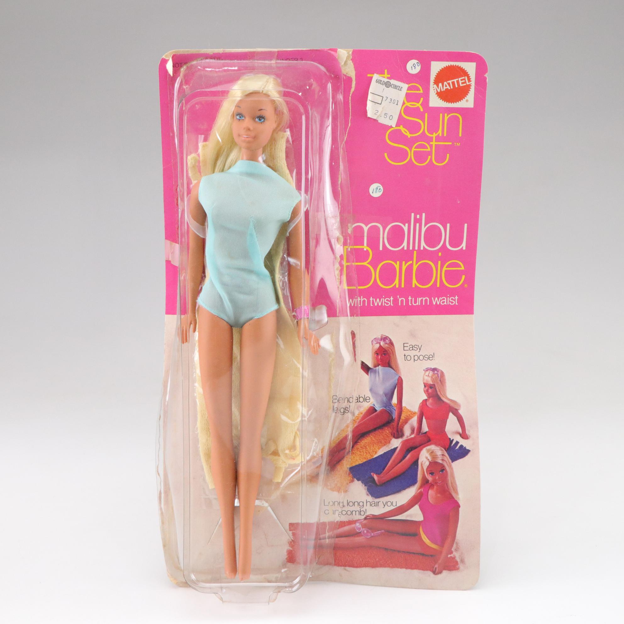Mattel "Busy Francie" and "Malibu Barbie" Featured in Set of 70s Barbie Dolls