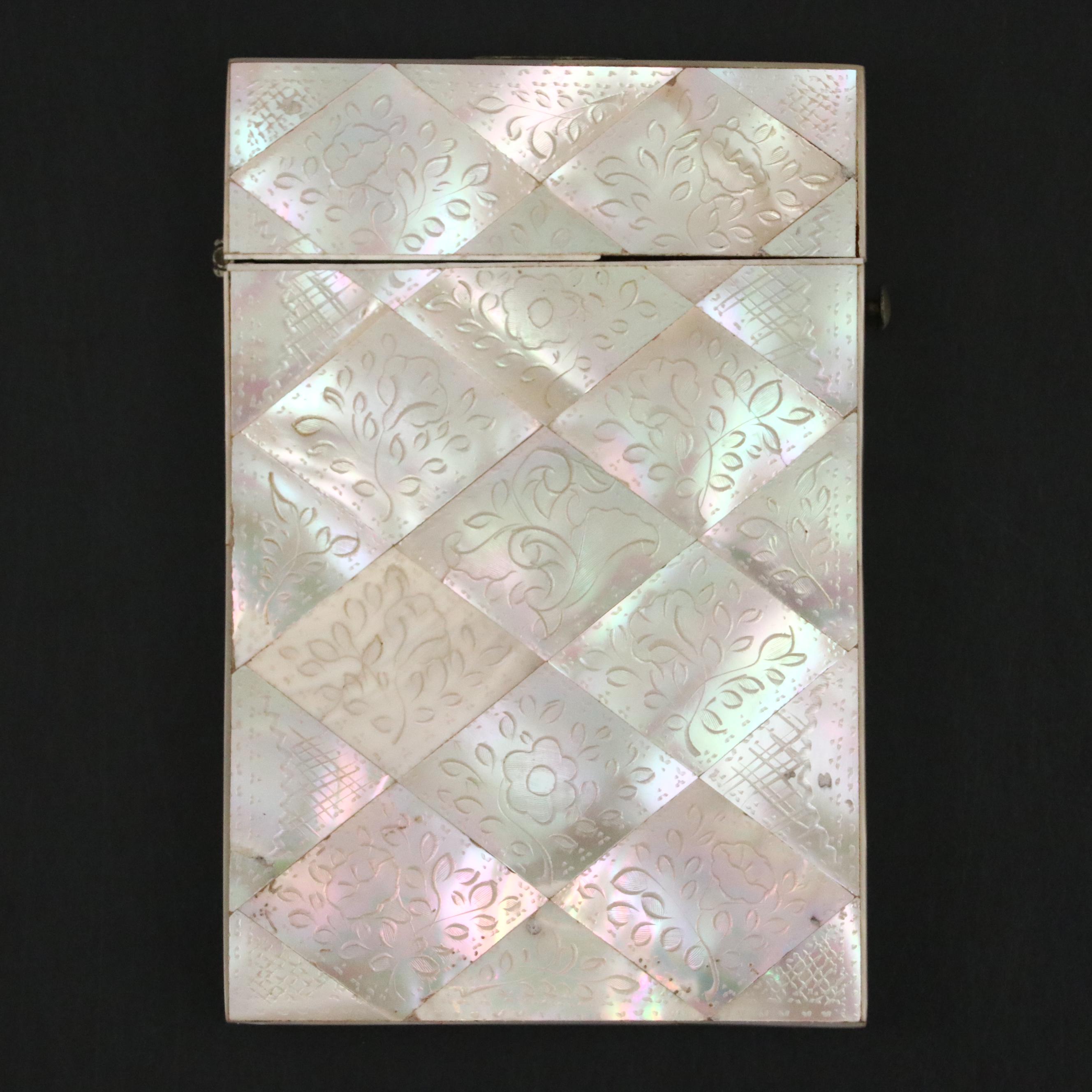 Antique Chinese Mother-of-Pearl Card Case