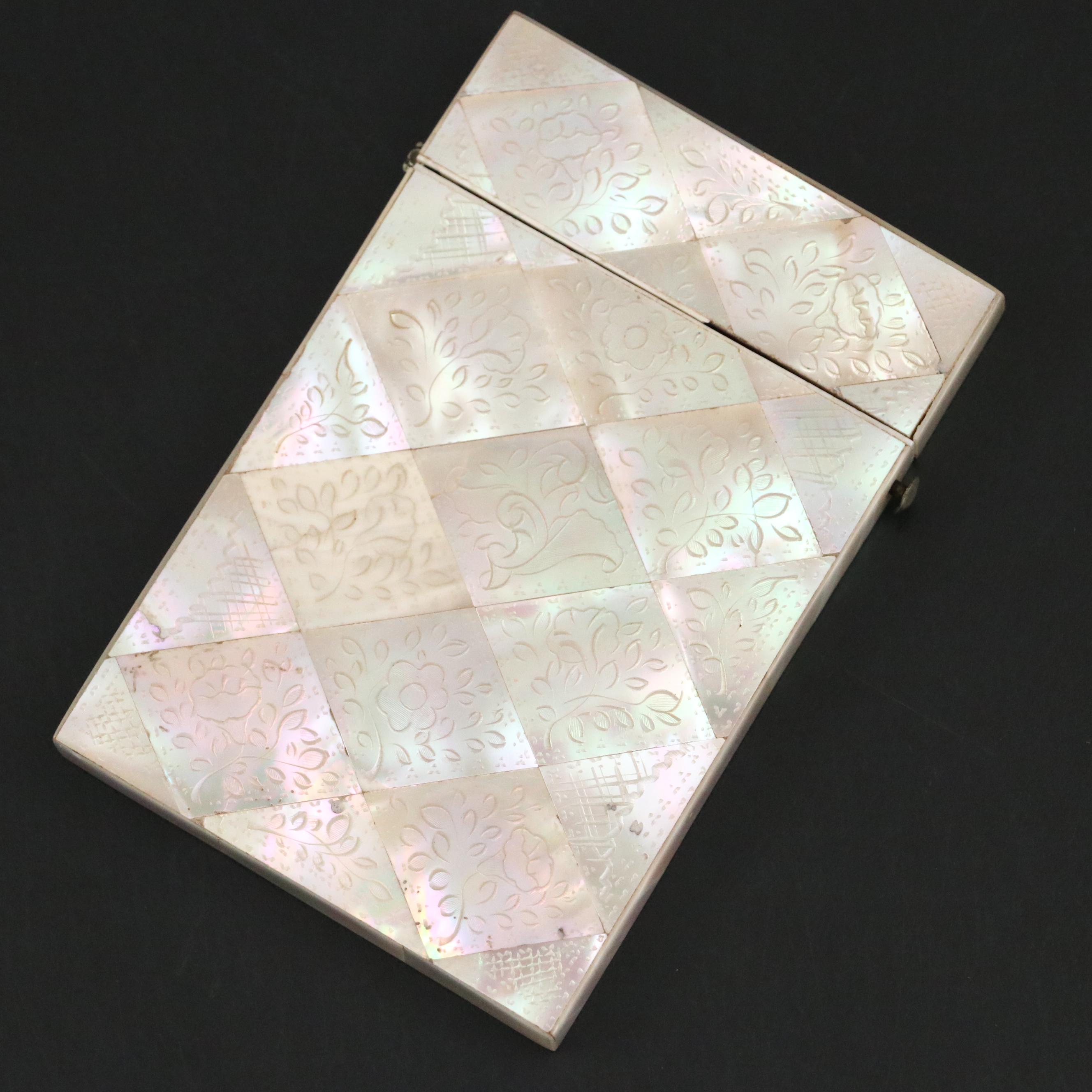 Antique Chinese Mother-of-Pearl Card Case
