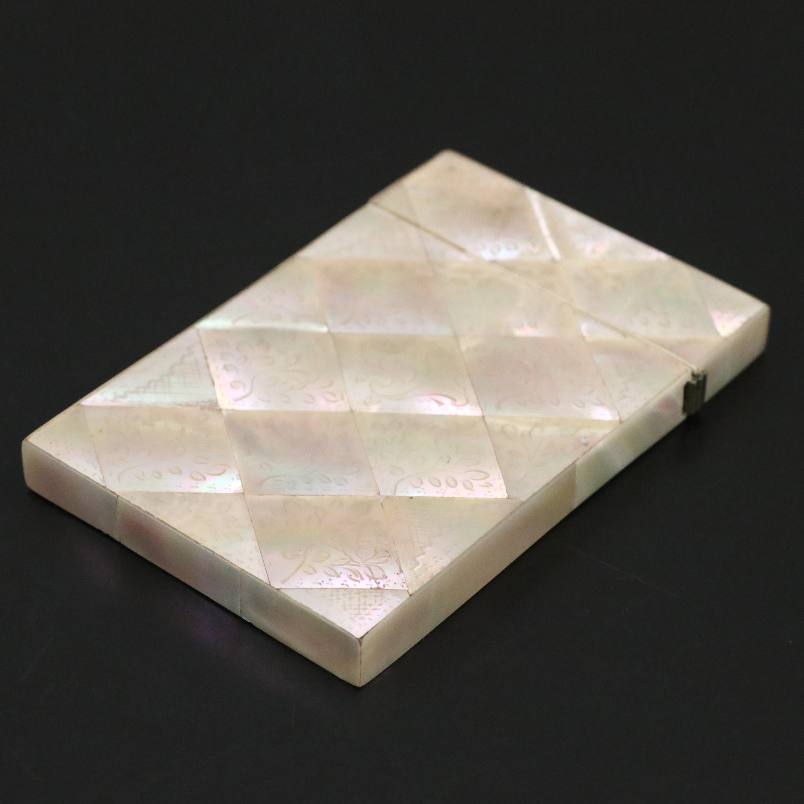 Antique Chinese Mother-of-Pearl Card Case