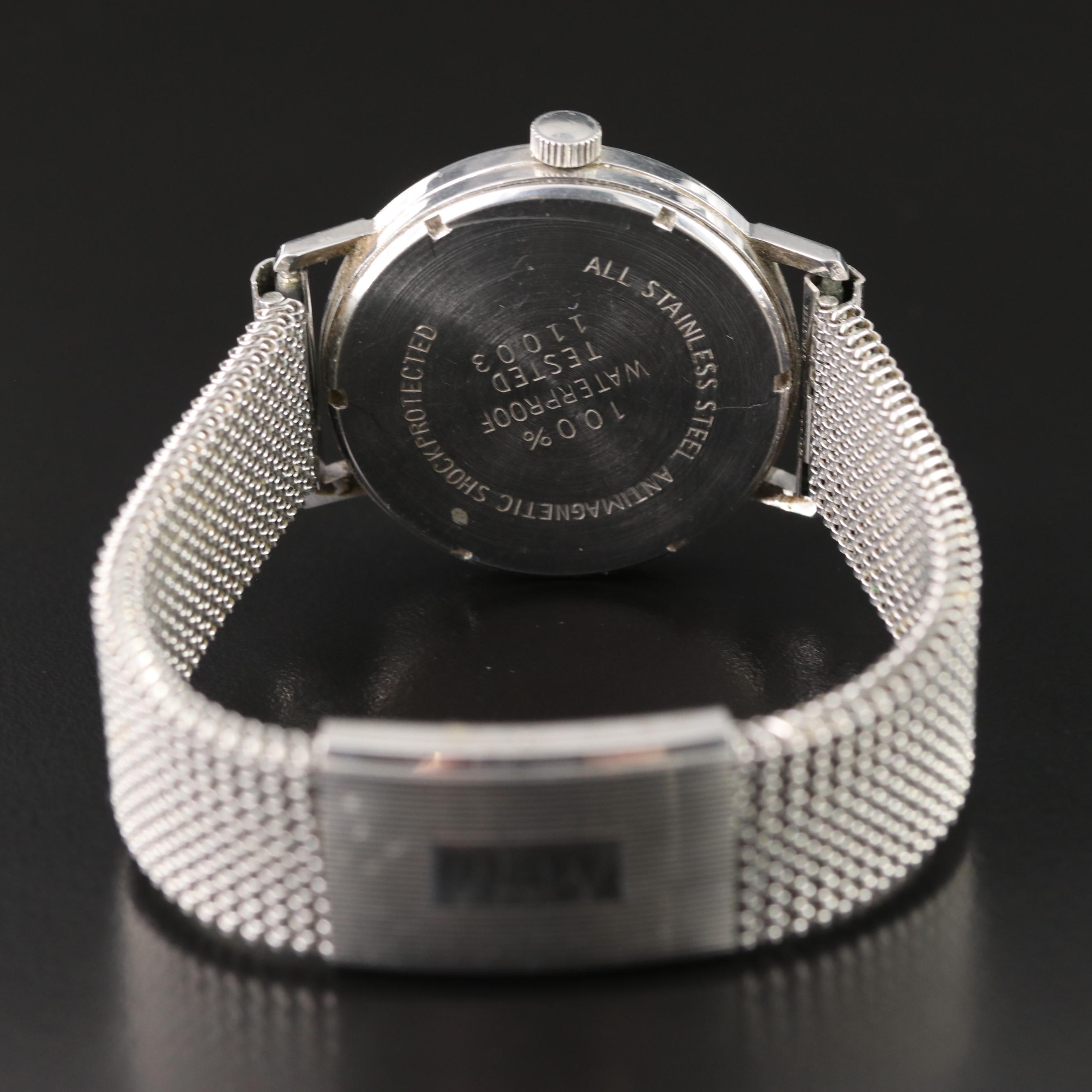 Bucherer Vintage Stainless Steel Automatic Watch