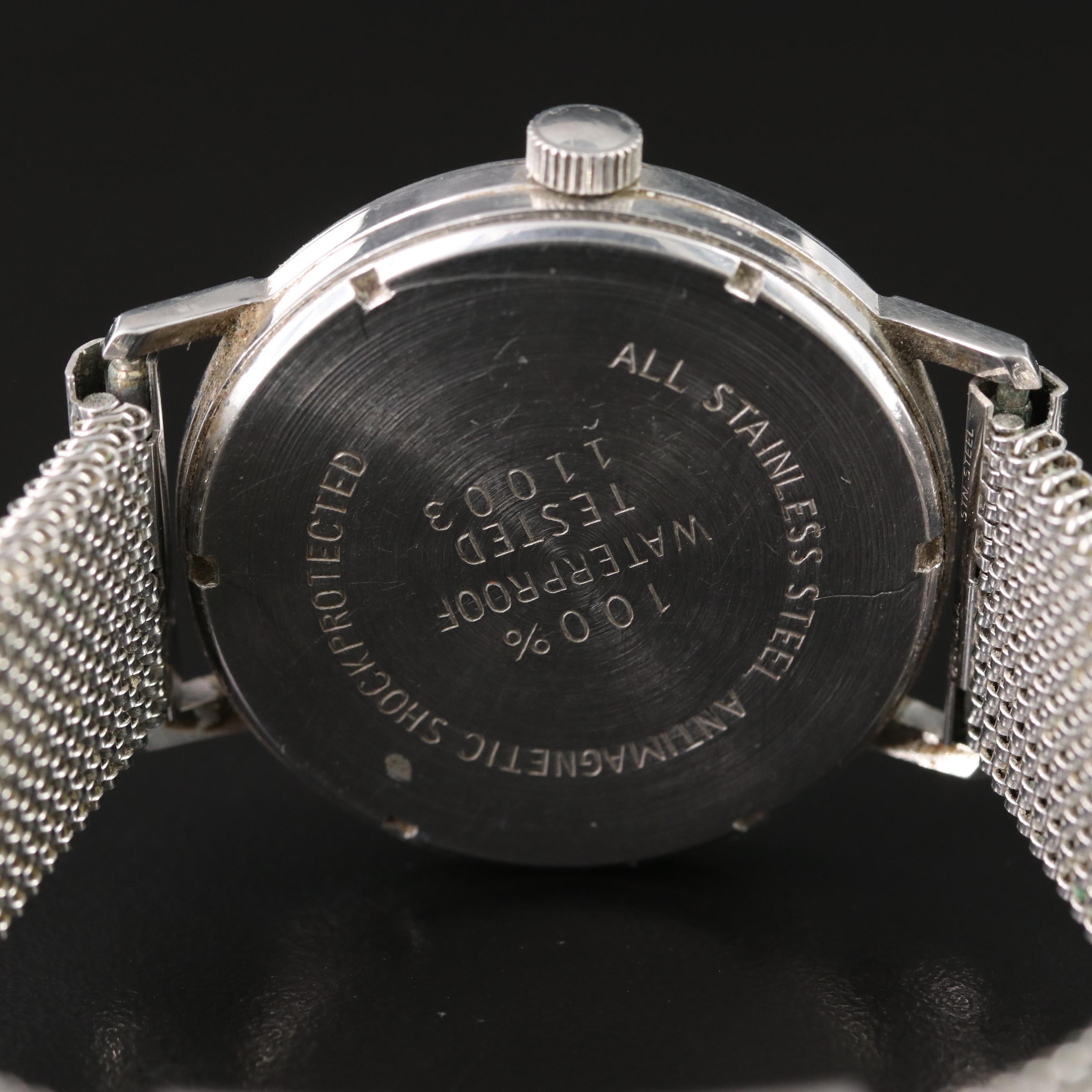 Bucherer Vintage Stainless Steel Automatic Watch