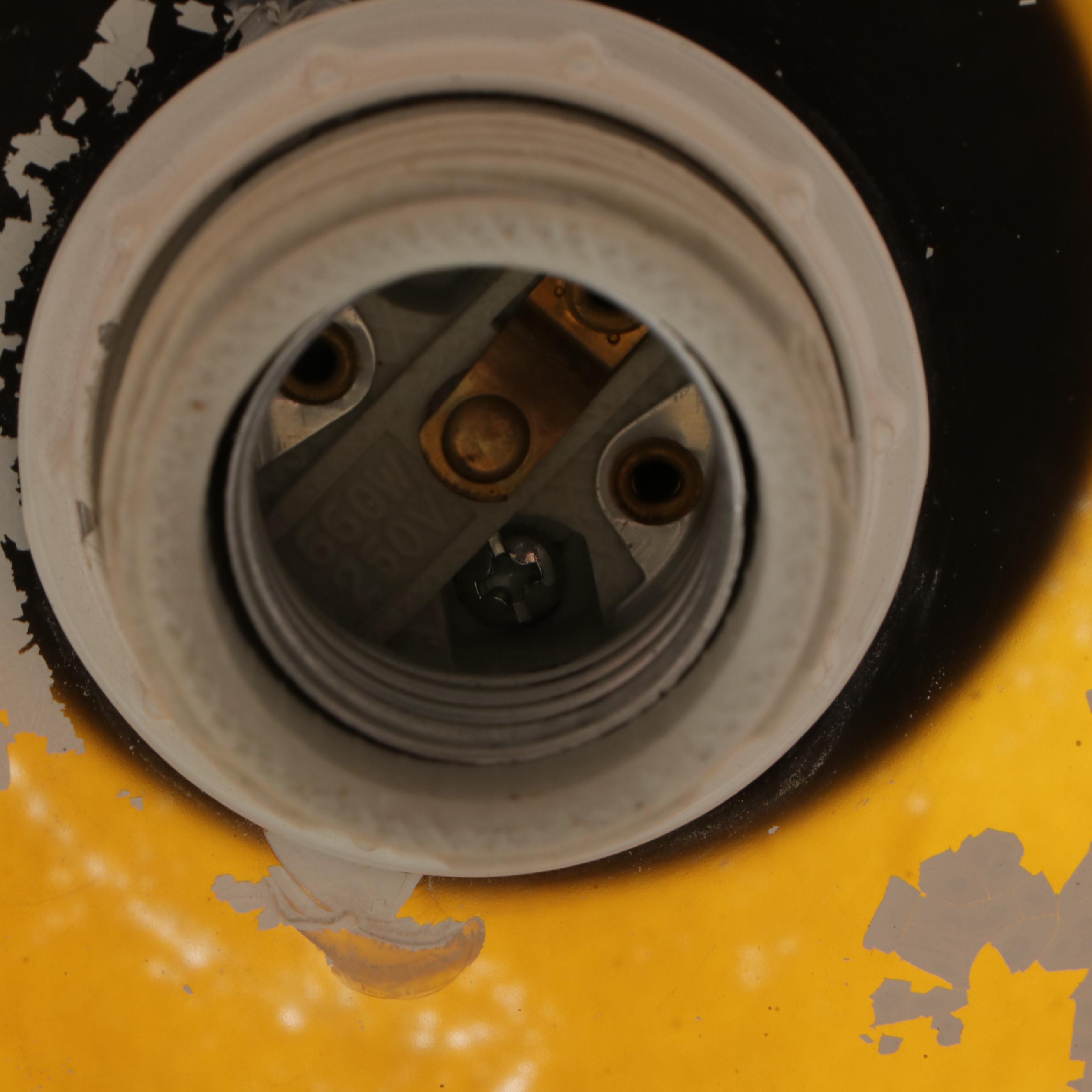 Hobby Lobby Bronzed Metal Bell Lamp with Glass Shade