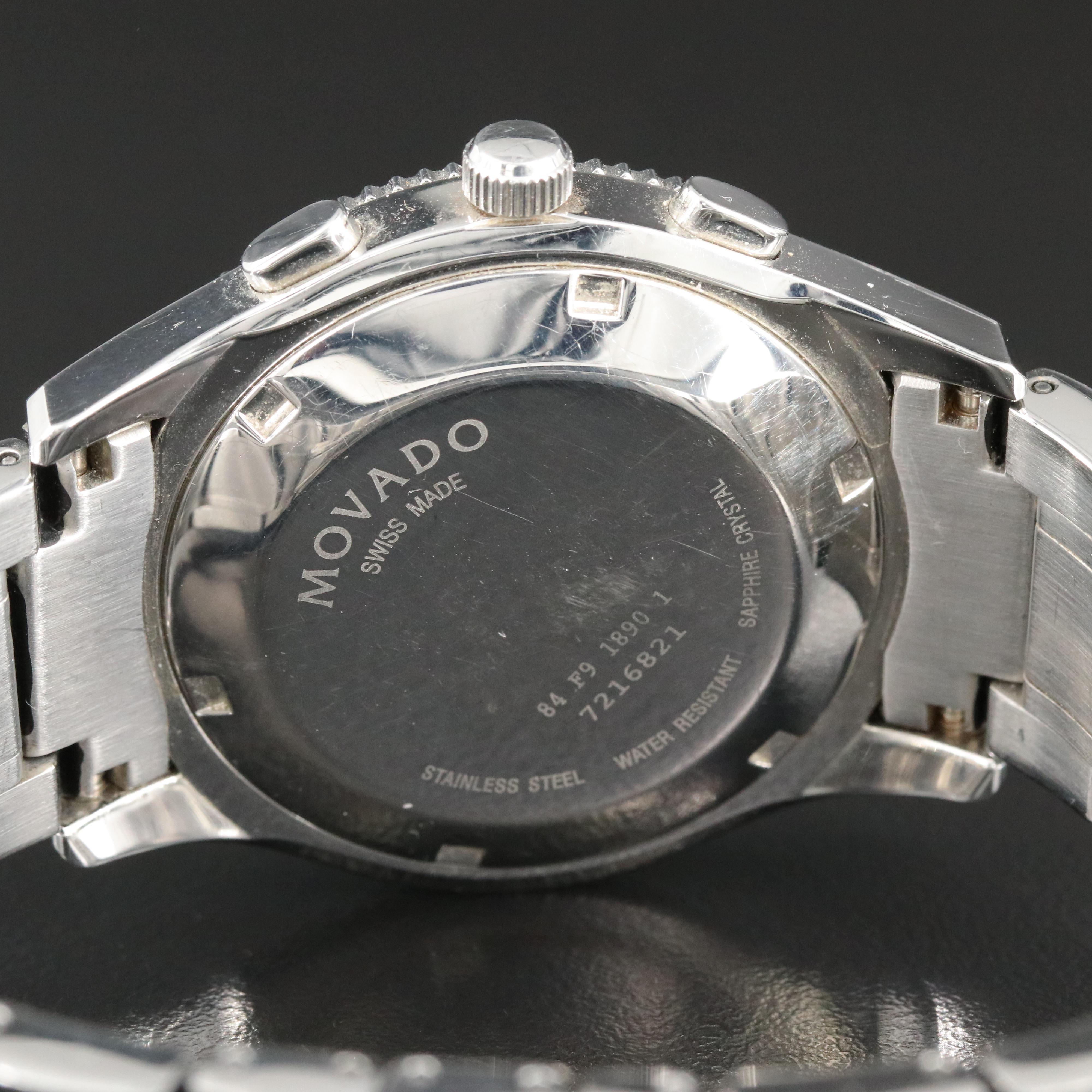 Movado Gentry Sport Chronograph Quartz Watch