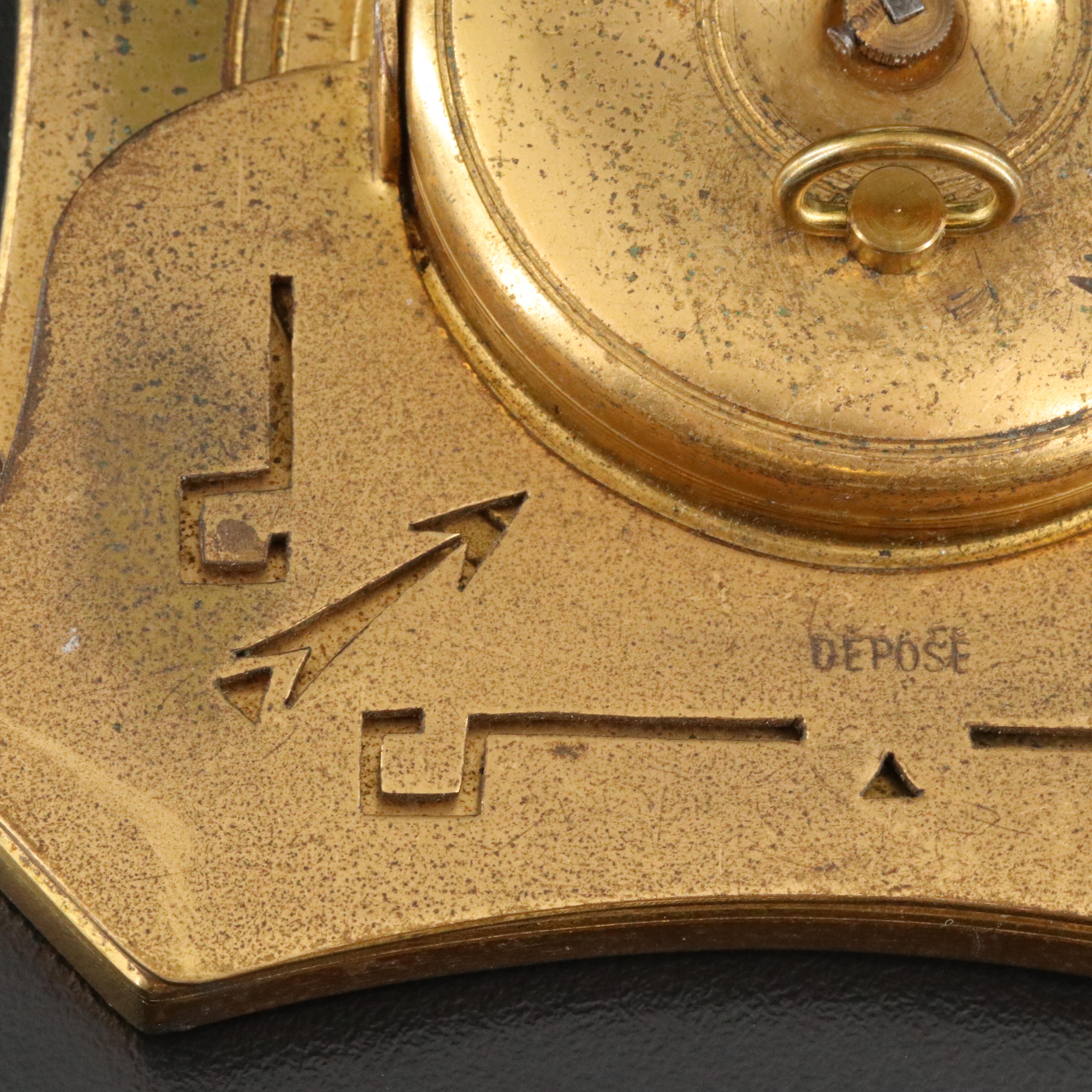 Antique Asprey & Co. 8 Day Desk Clock