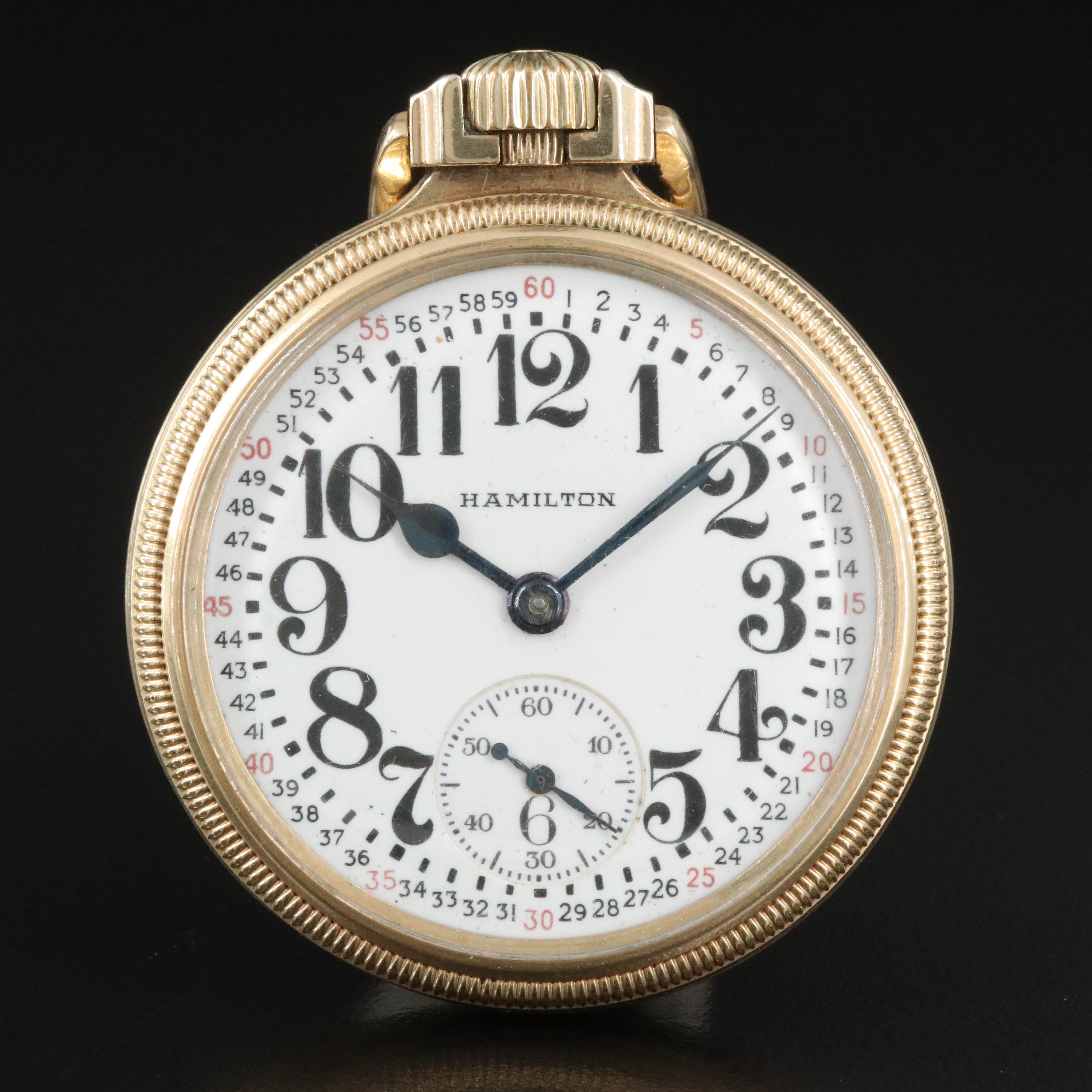 Hamilton 992B Railroad Grade Montgomery Dial Pocket Watch