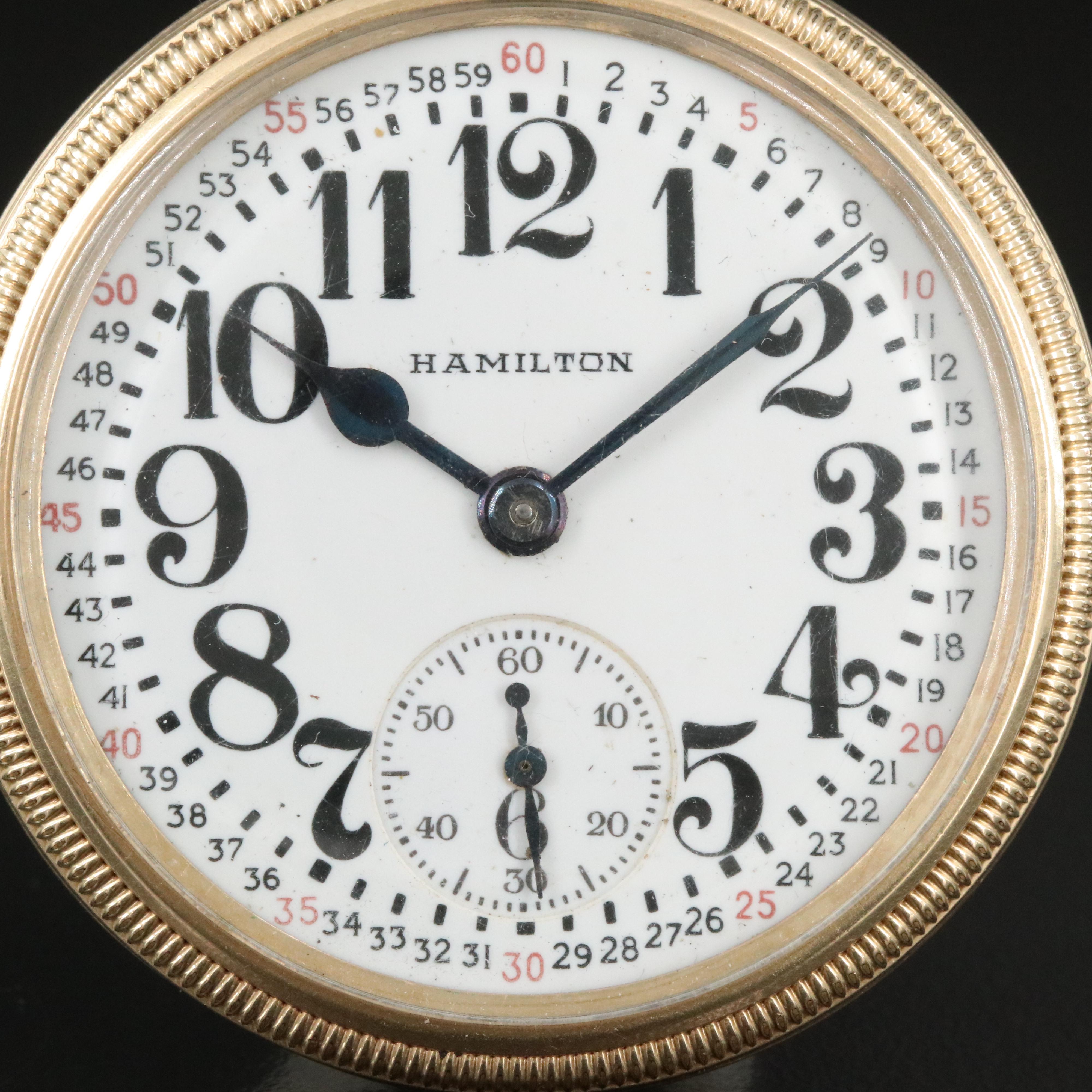 Hamilton 992B Railroad Grade Montgomery Dial Pocket Watch