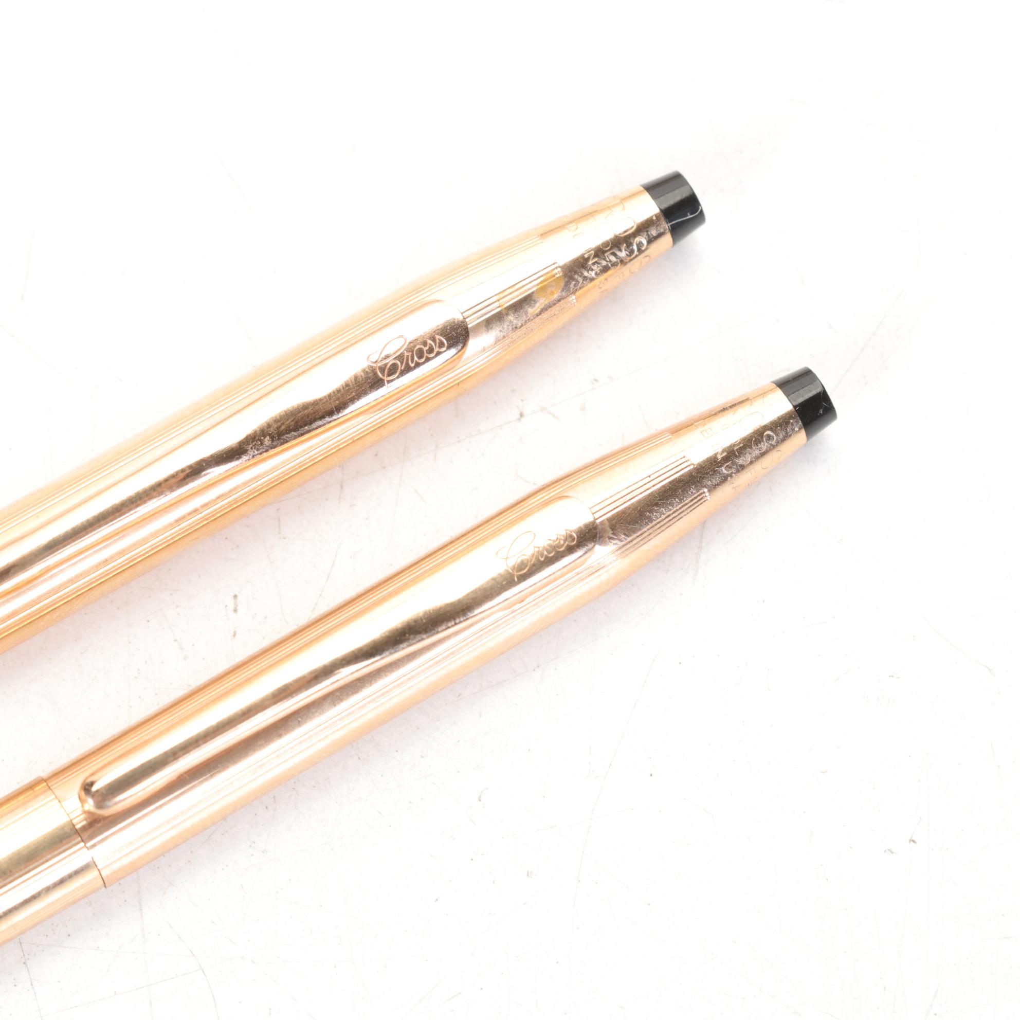 Cross 14K Gold-Filled Pen & Pencil with Bill Blass Set