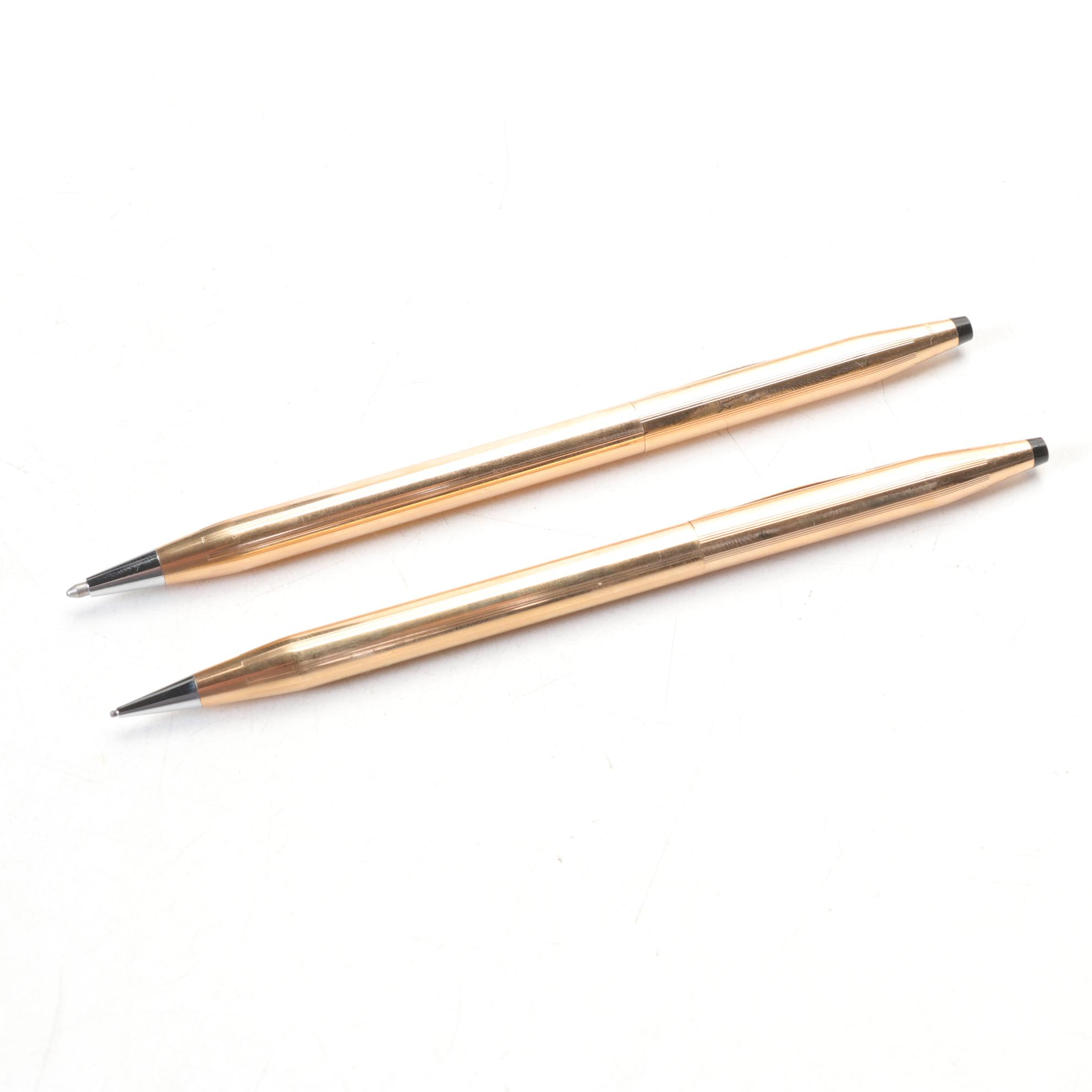 Cross 14K Gold-Filled Pen & Pencil with Bill Blass Set