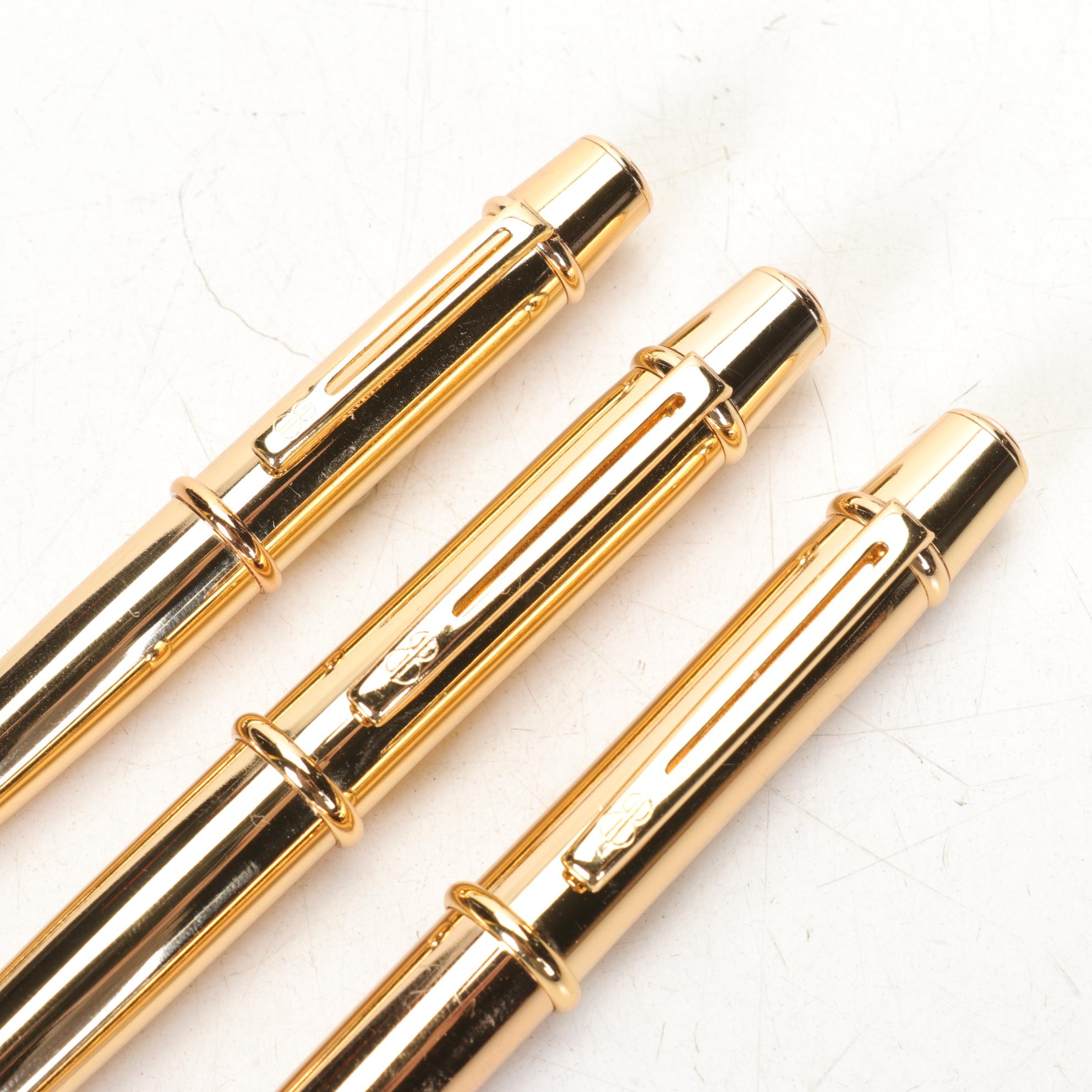 Cross 14K Gold-Filled Pen & Pencil with Bill Blass Set