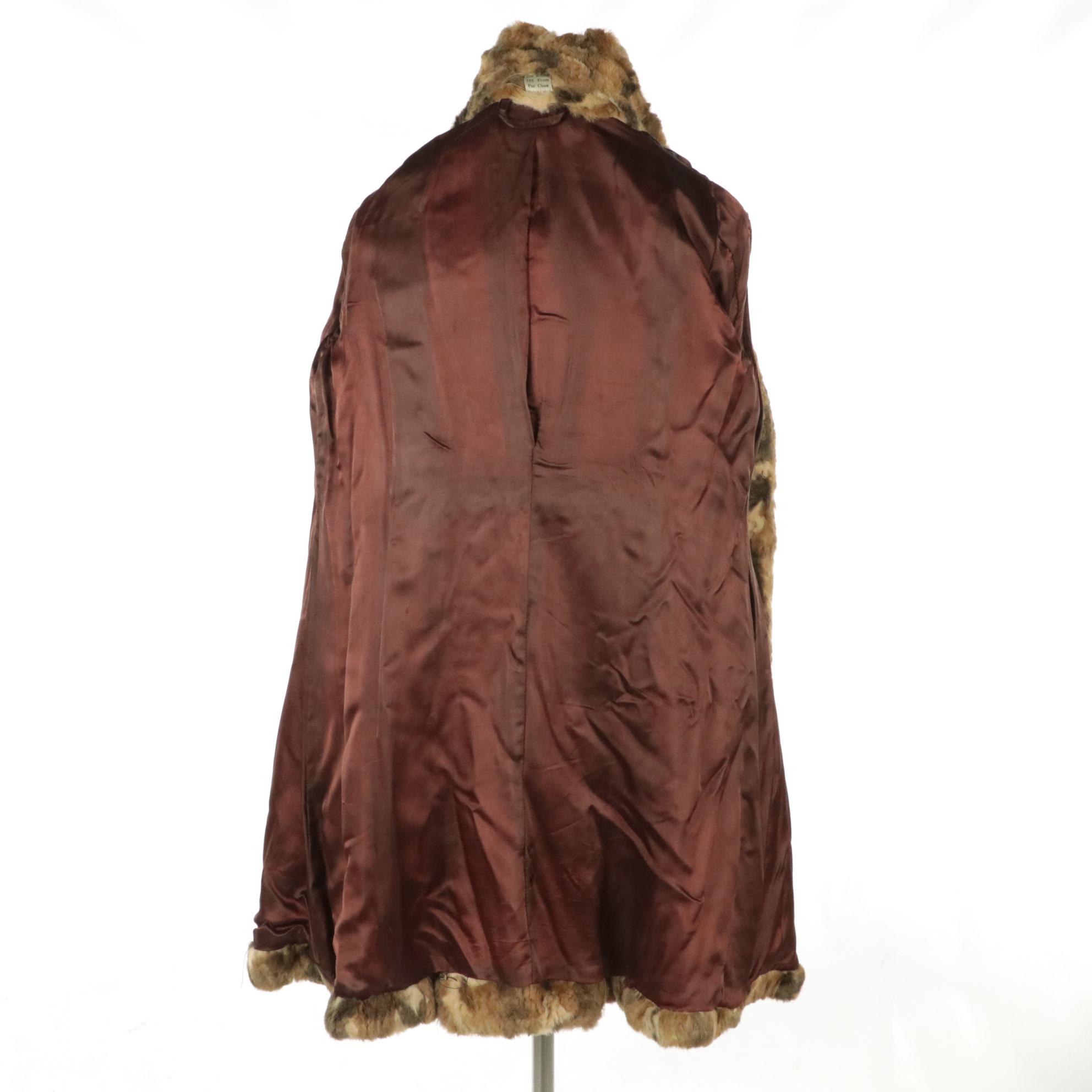 Debbi Robert Ltd. Faux Fur Double-Breasted Coat, circa 1970