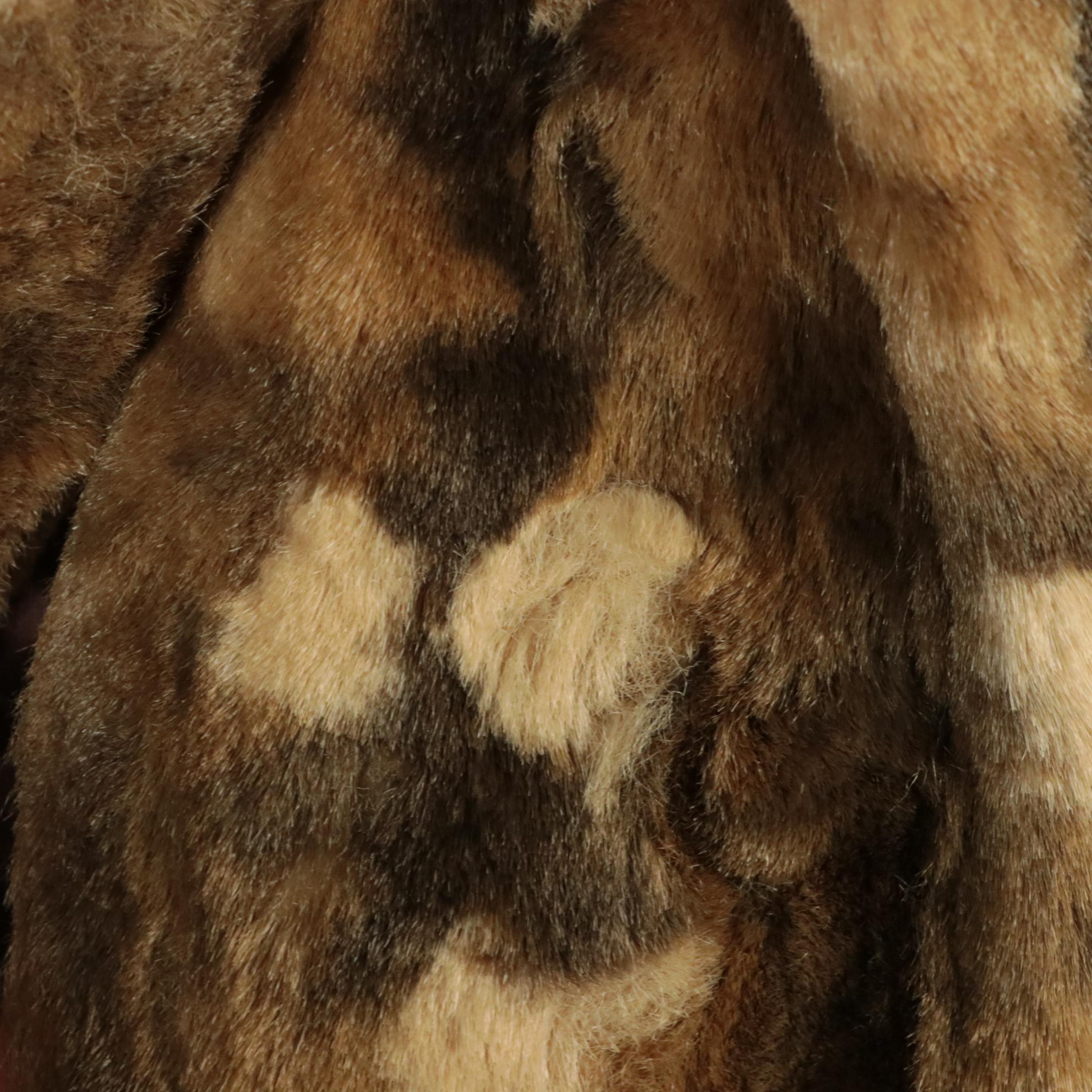 Debbi Robert Ltd. Faux Fur Double-Breasted Coat, circa 1970