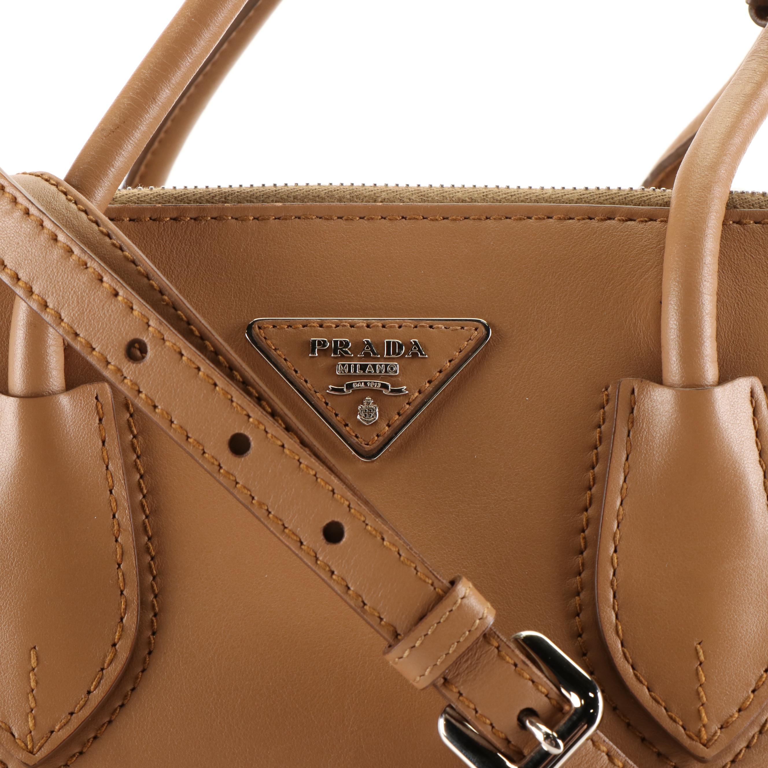 Prada Calfskin Leather Galleria Totebag