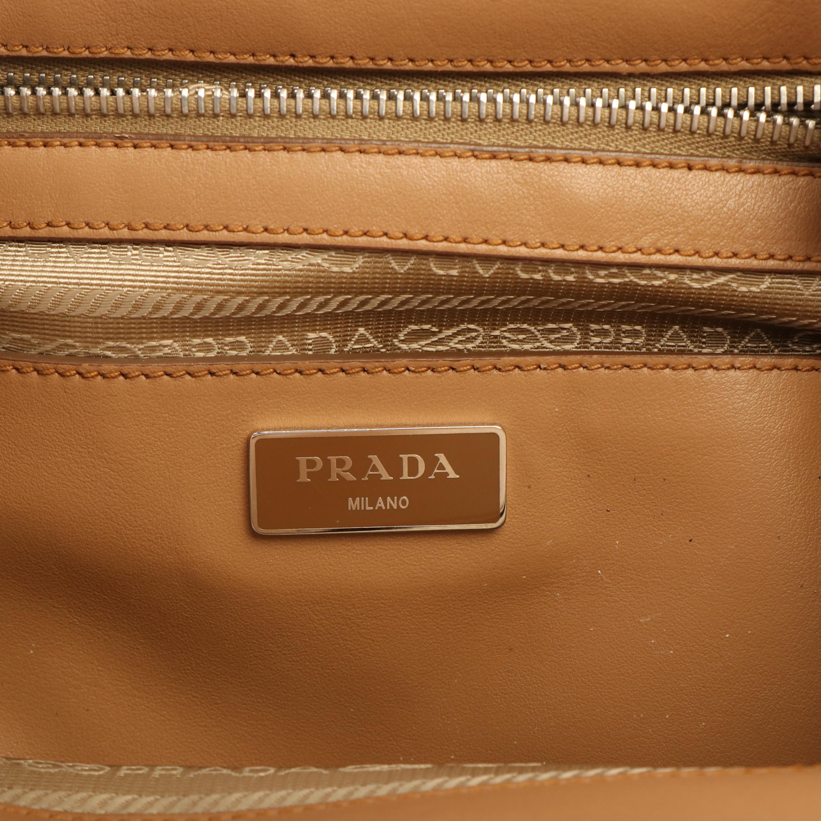 Prada Calfskin Leather Galleria Totebag