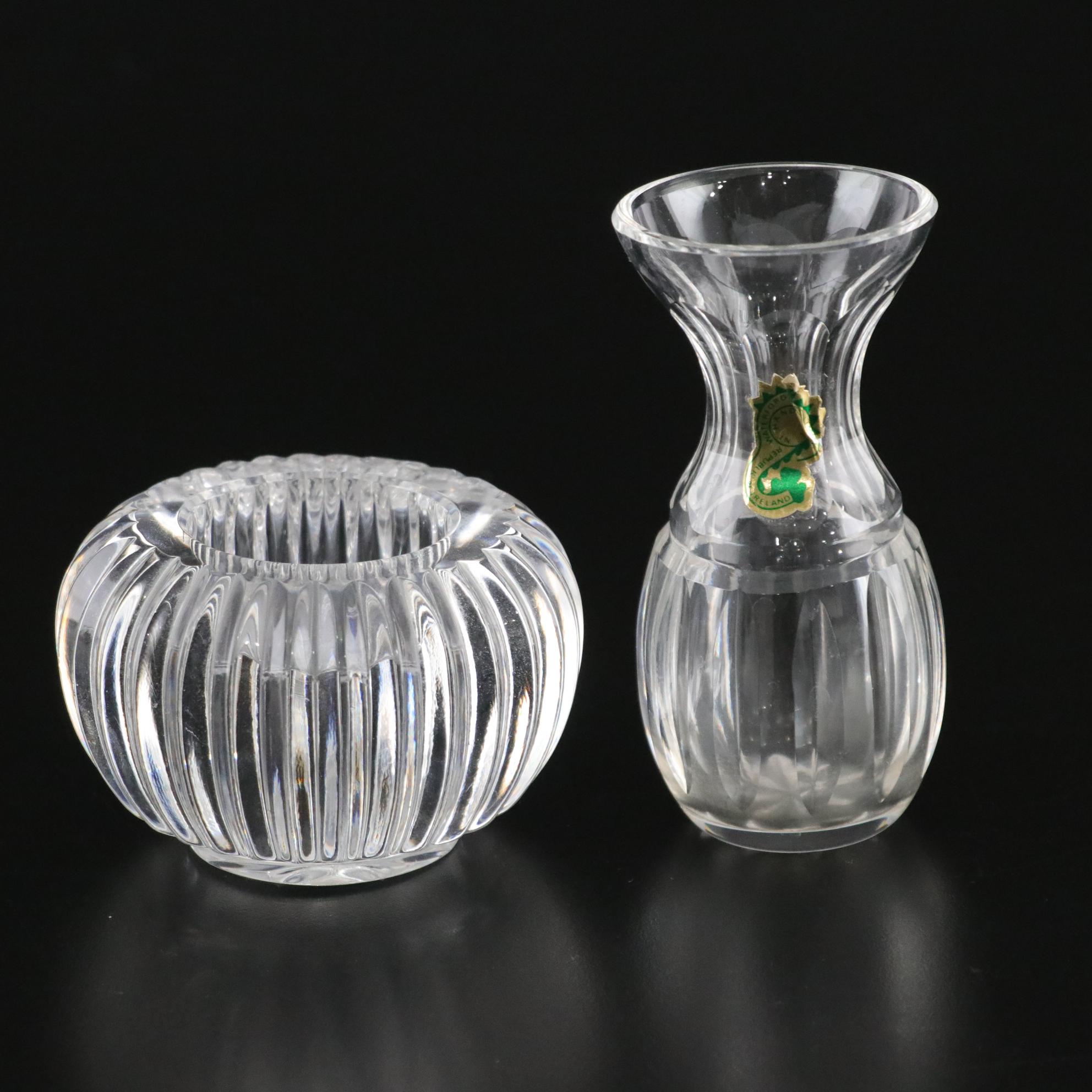 Waterford Crystal Paperweight, Mini Vases and More