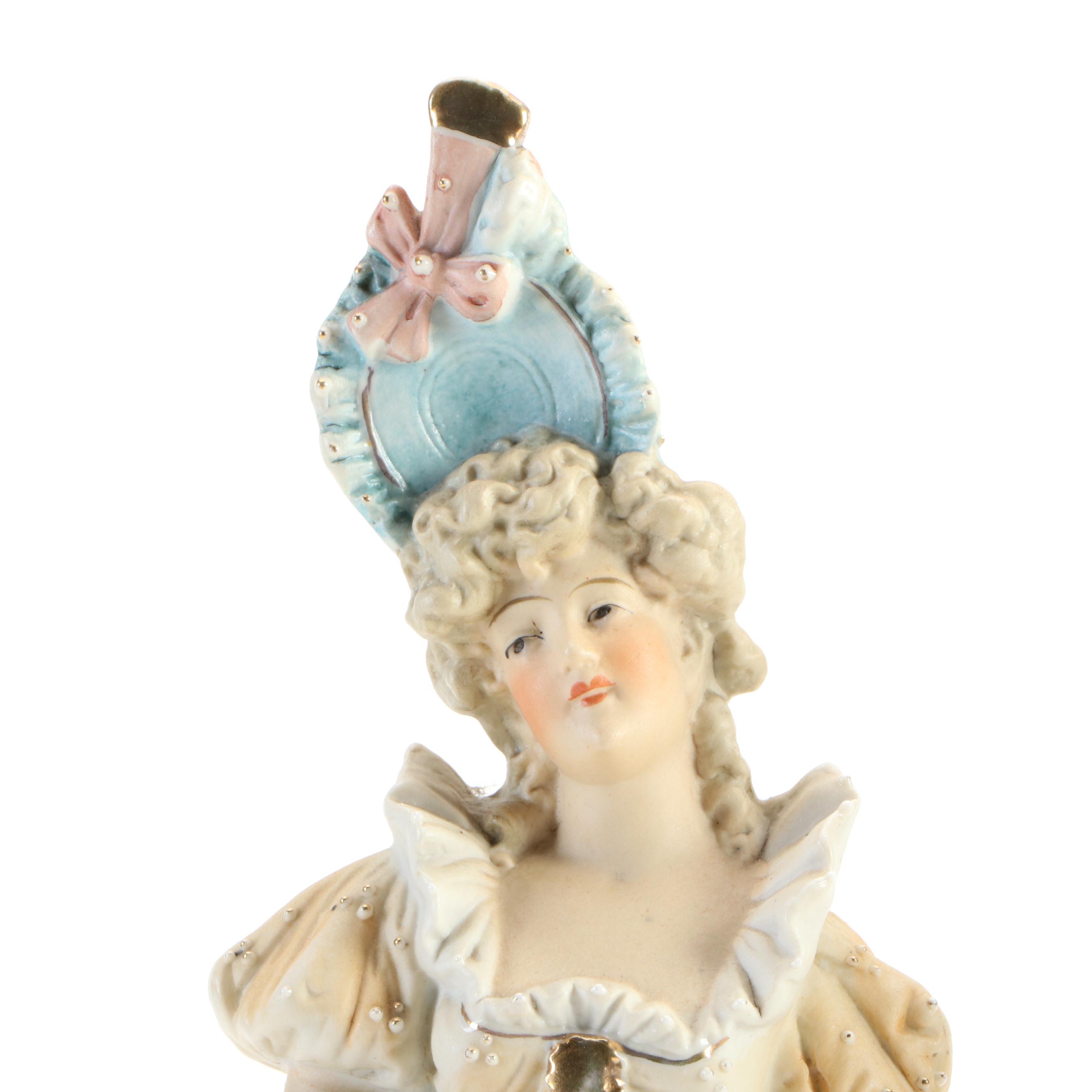 Pair of German Bisque Figurines, Early to Mid-20th Century