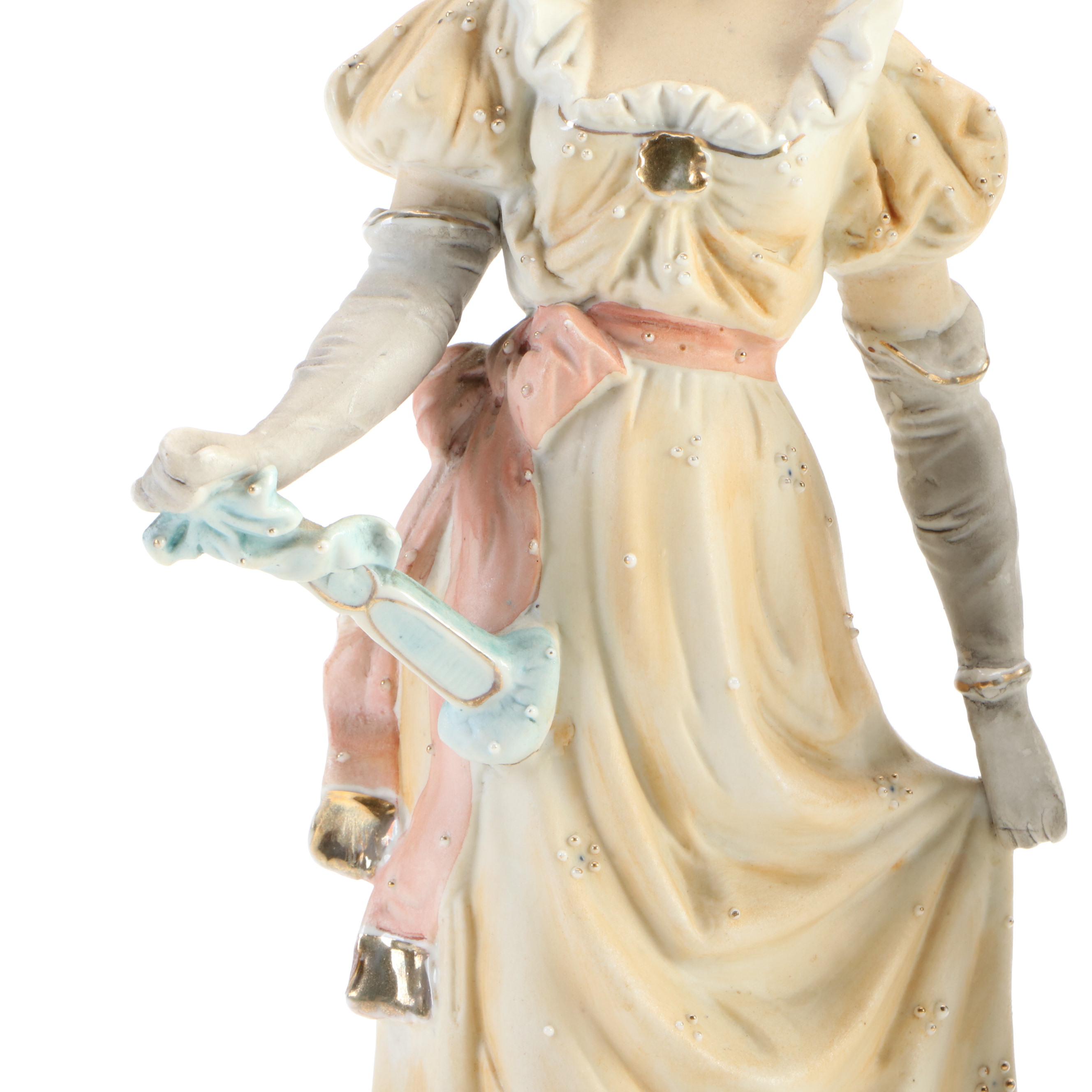 Pair of German Bisque Figurines, Early to Mid-20th Century