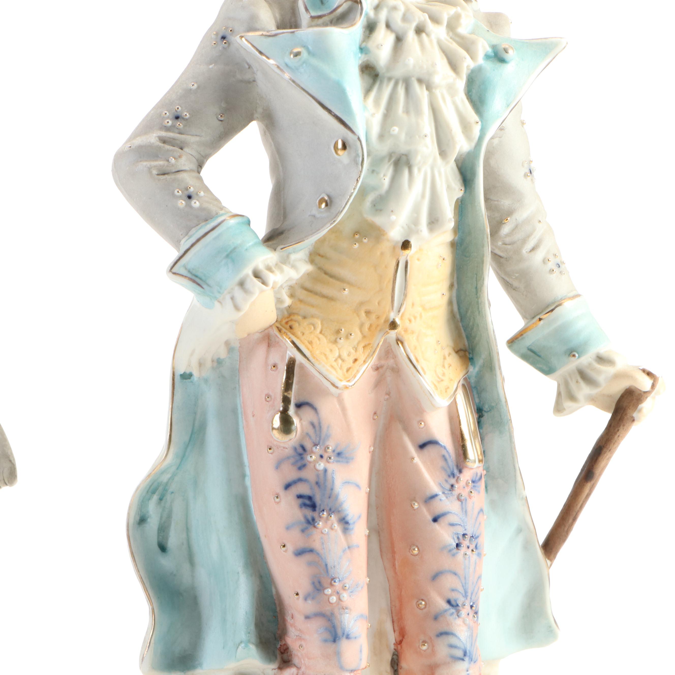 Pair of German Bisque Figurines, Early to Mid-20th Century