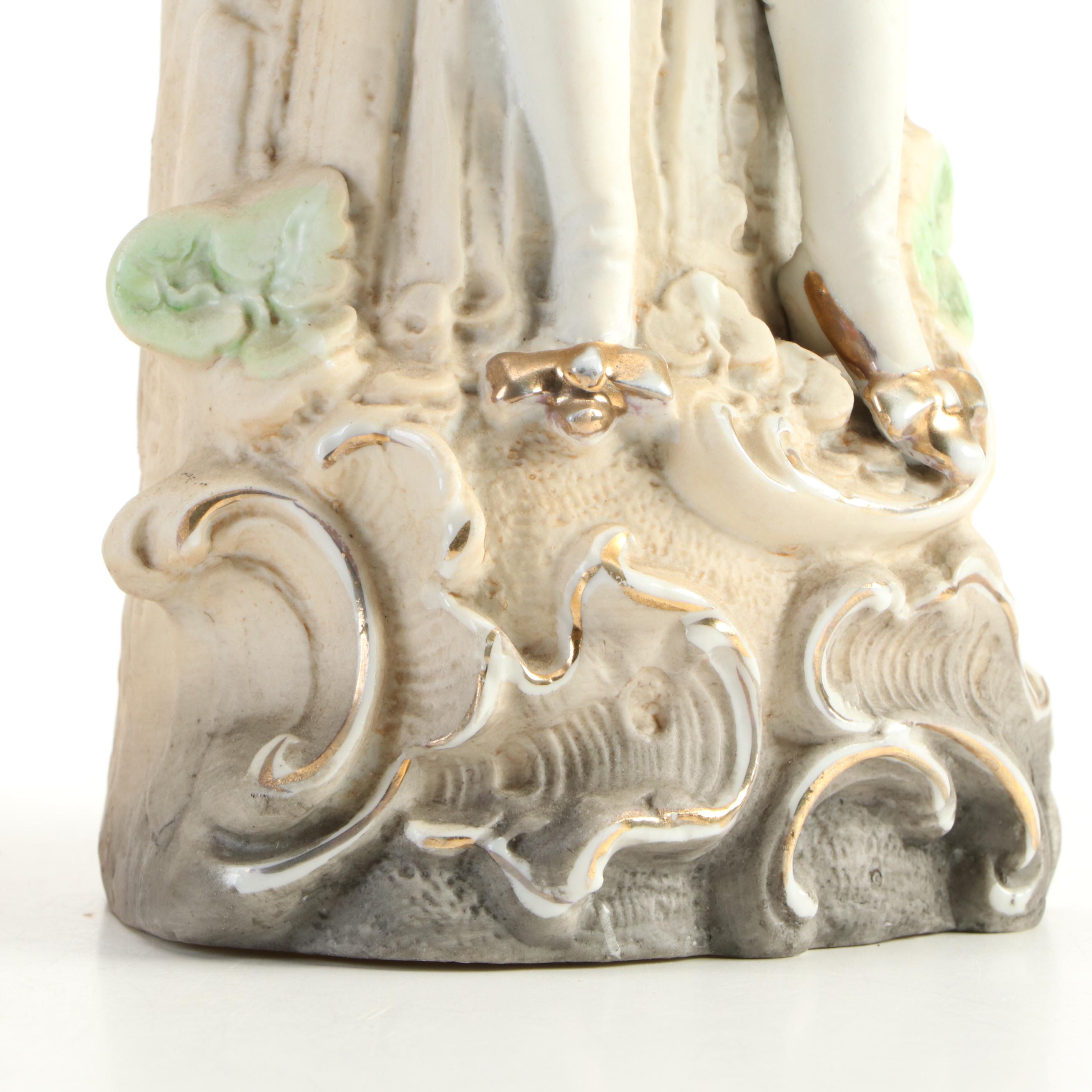 Pair of German Bisque Figurines, Early to Mid-20th Century