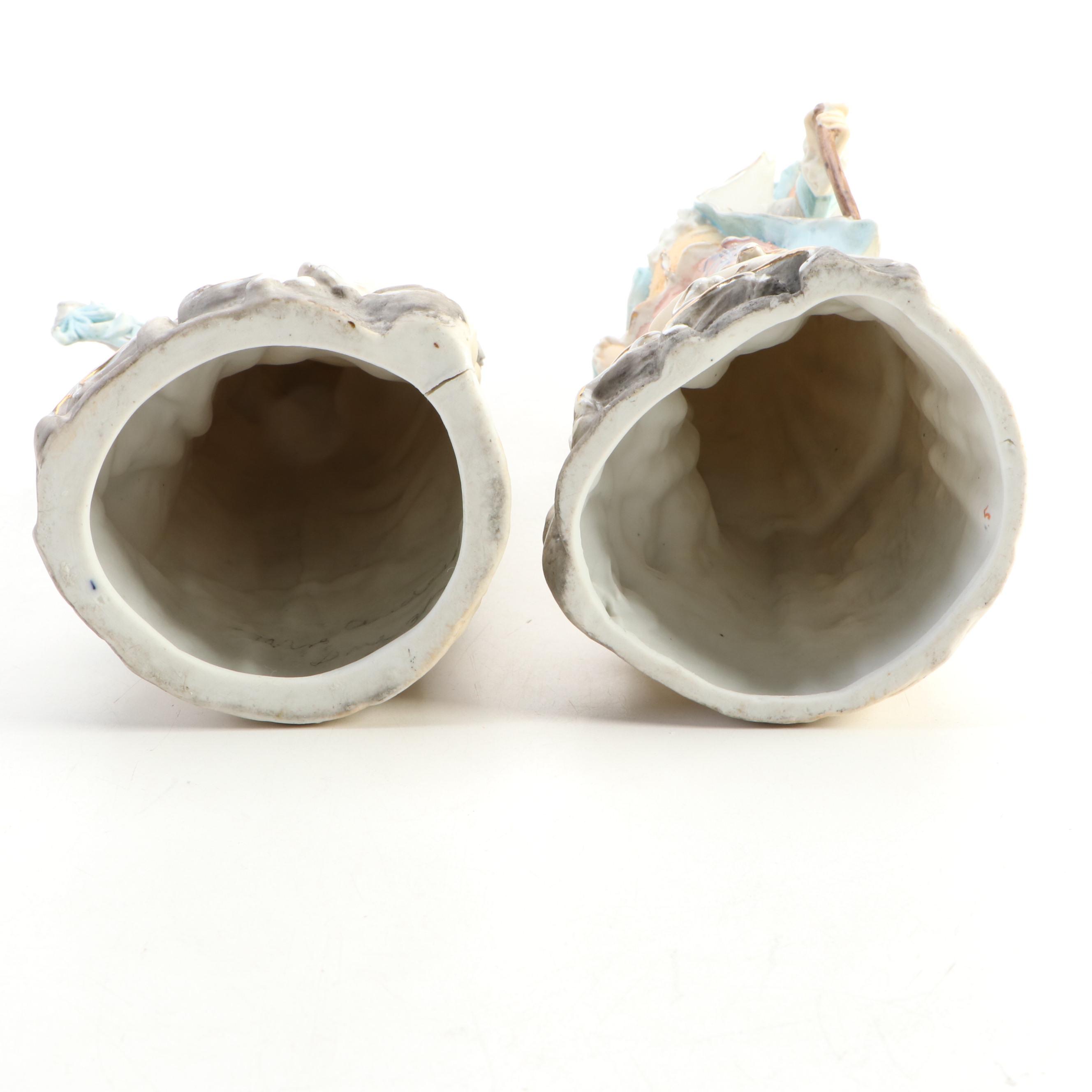 Pair of German Bisque Figurines, Early to Mid-20th Century