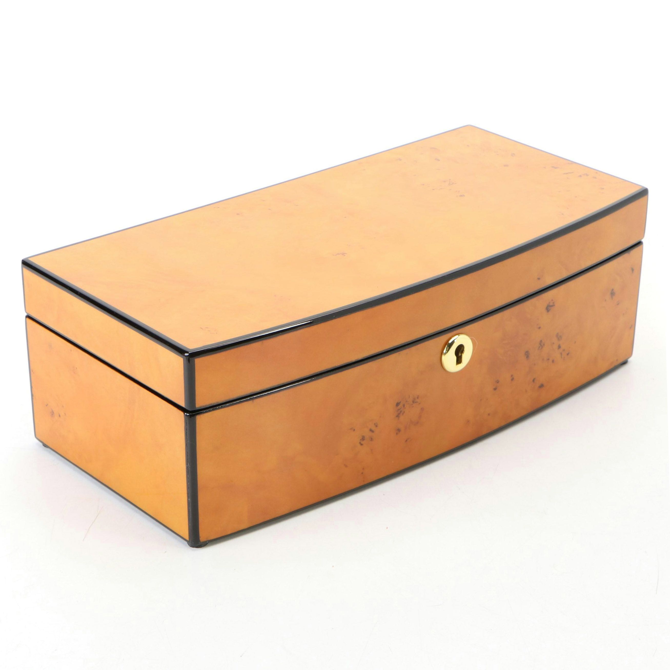 Jere High Gloss Locking Jewelry Box